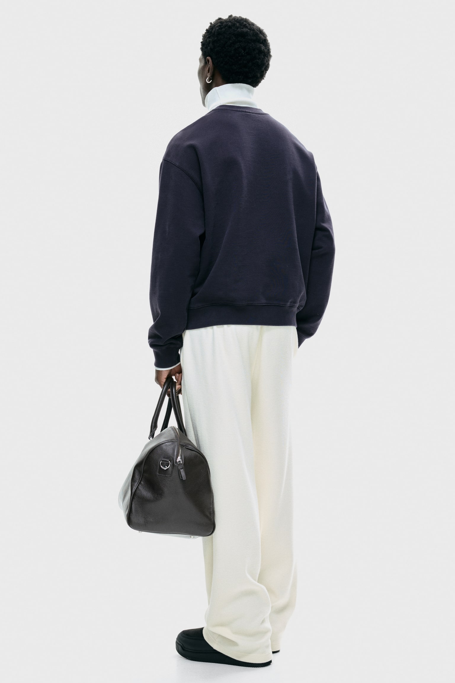 Loose Fit Sweatshirt - Navy blue/Golden/Dark brown/New York/White/New York/Light grey marl/Golden - 4