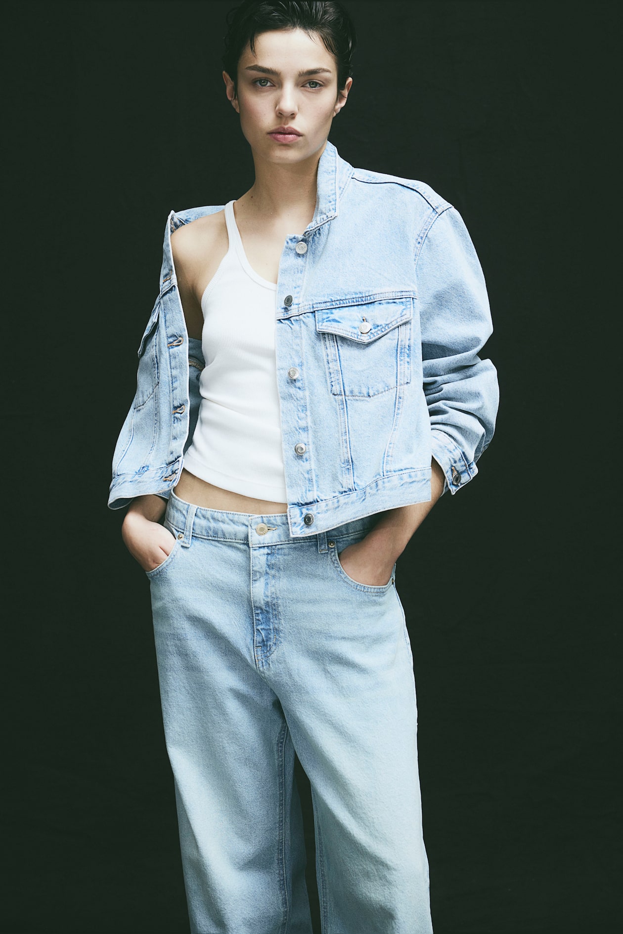 Denim Jacket - Light denim blue - Ladies | H&M US