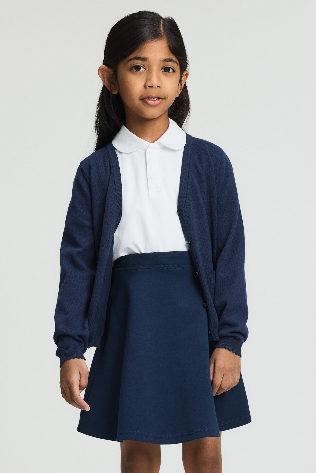 Jersey school skirt Bleu marine ENFANT H&M FR