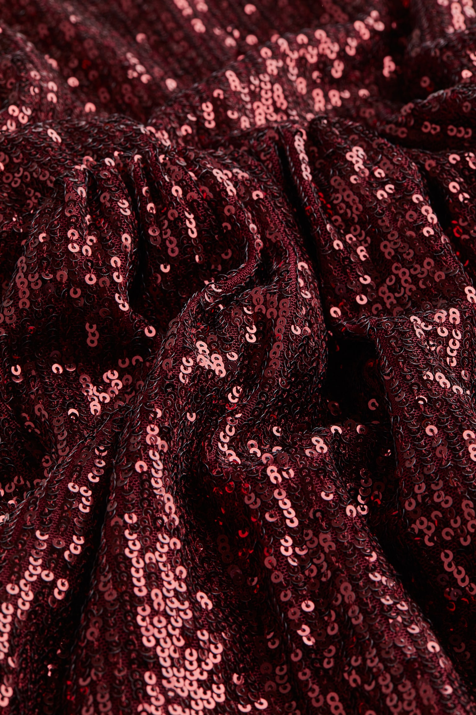 Sequined dress - Dark red - 2