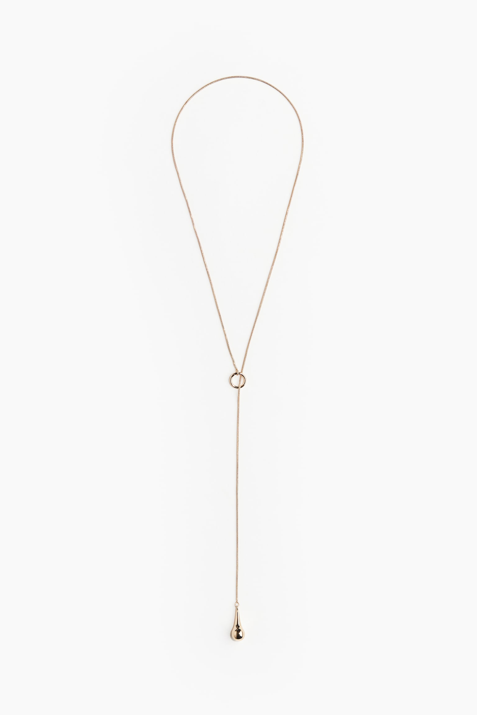 Lariat necklace - Gold-coloured - 2