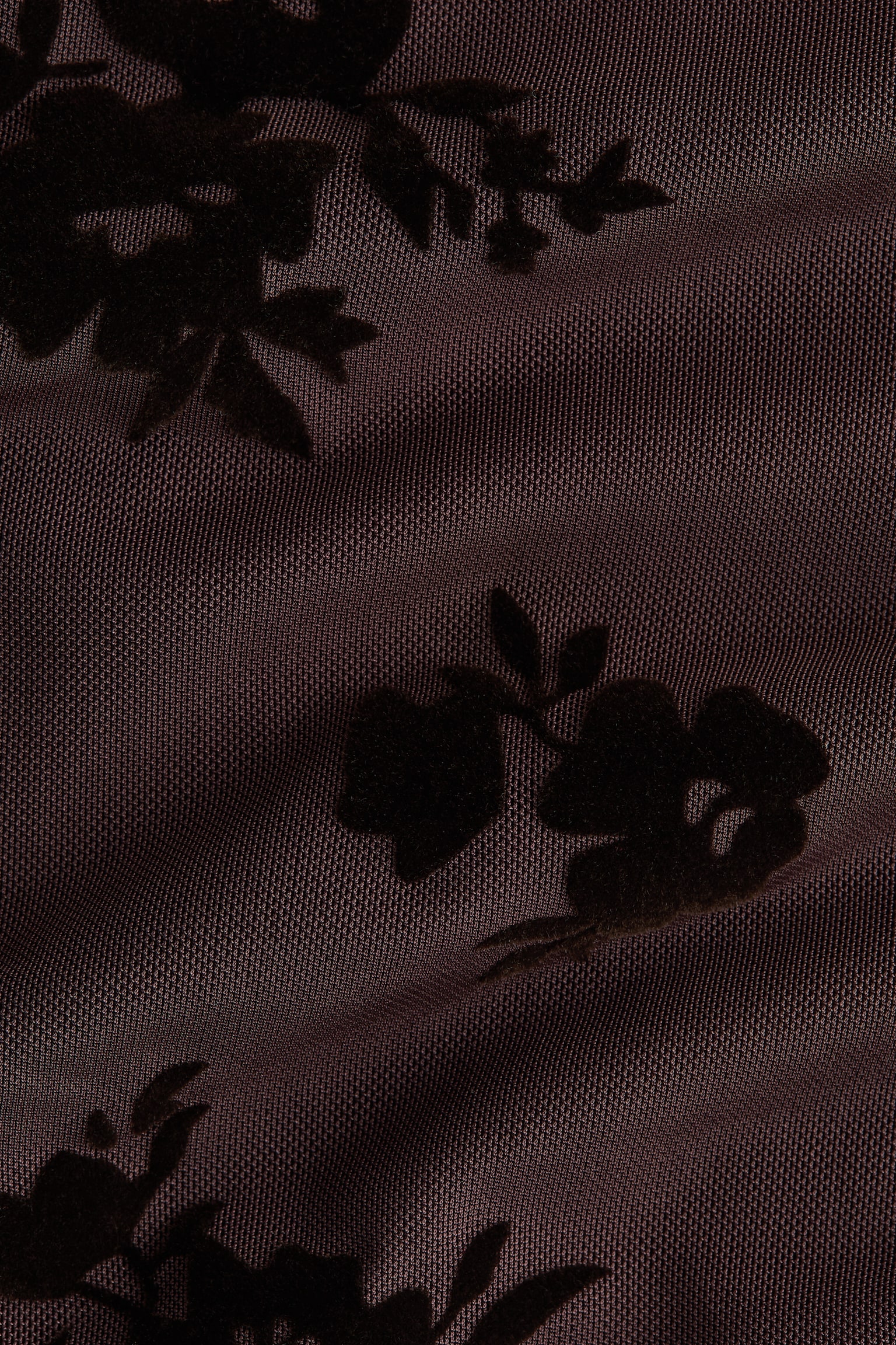 Женский топ H&M Asymmetric Flock-Print Top, цвет: Тёмный коричневый — фото 6