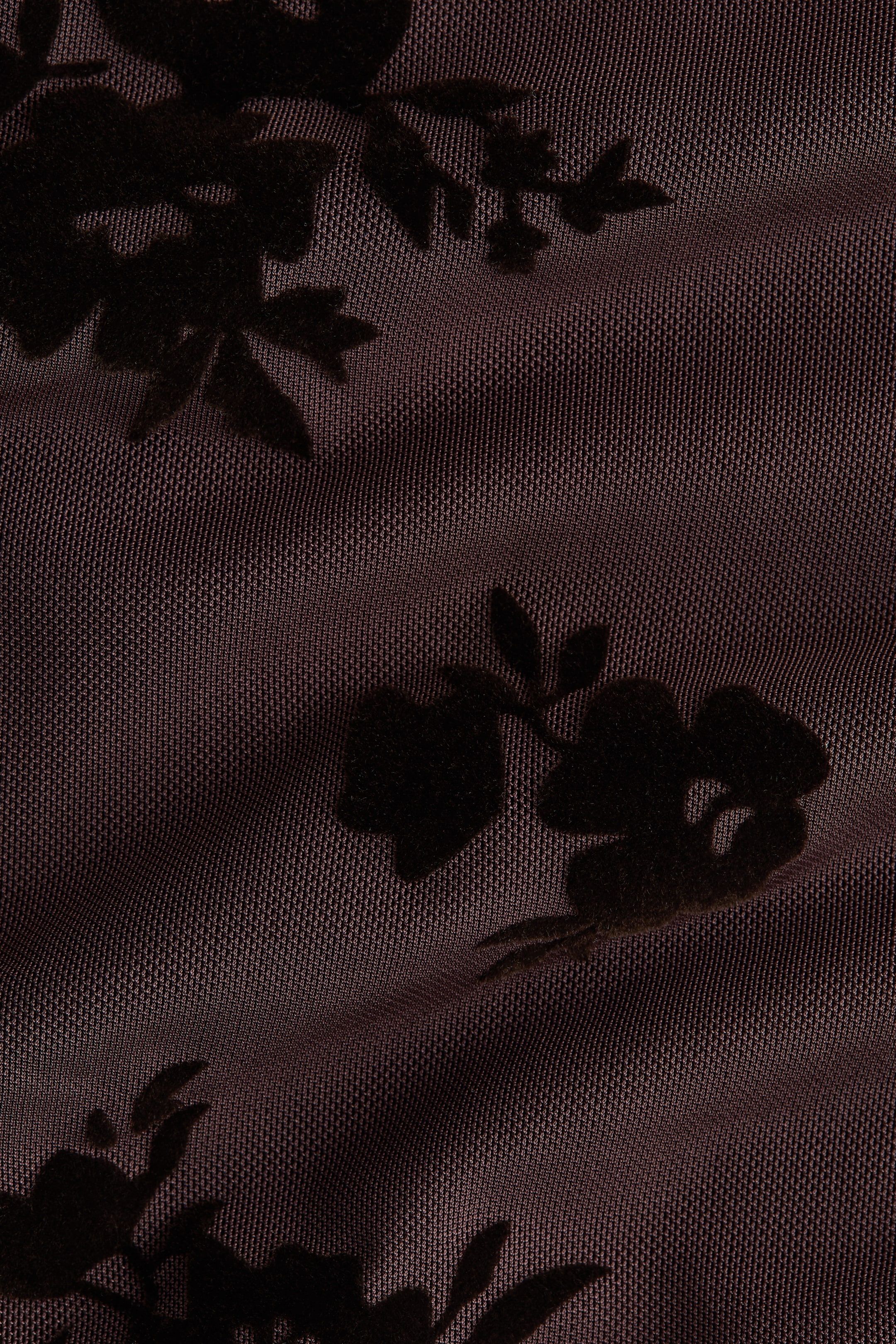 Asymmetric Flock-Print Top