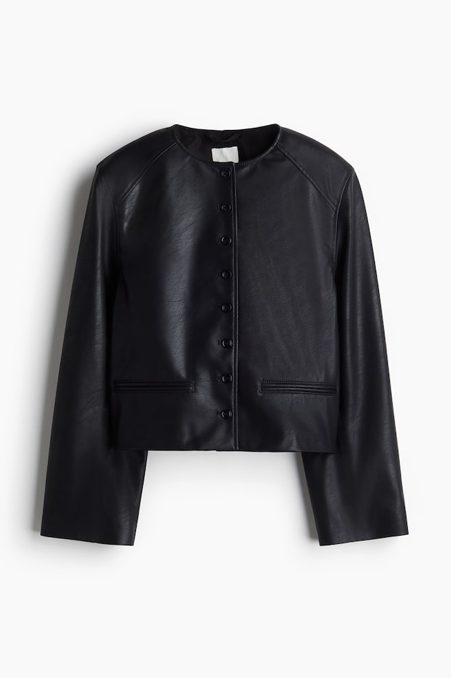 Coated jacket - Black - 1