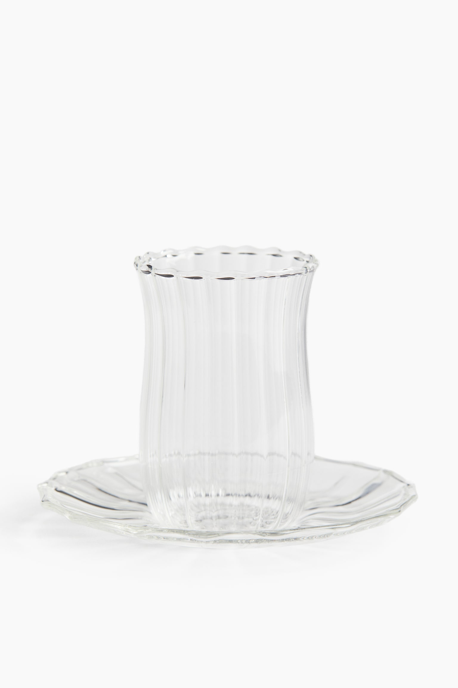 6-pack tea glasses with saucers - Priesvitná - 5