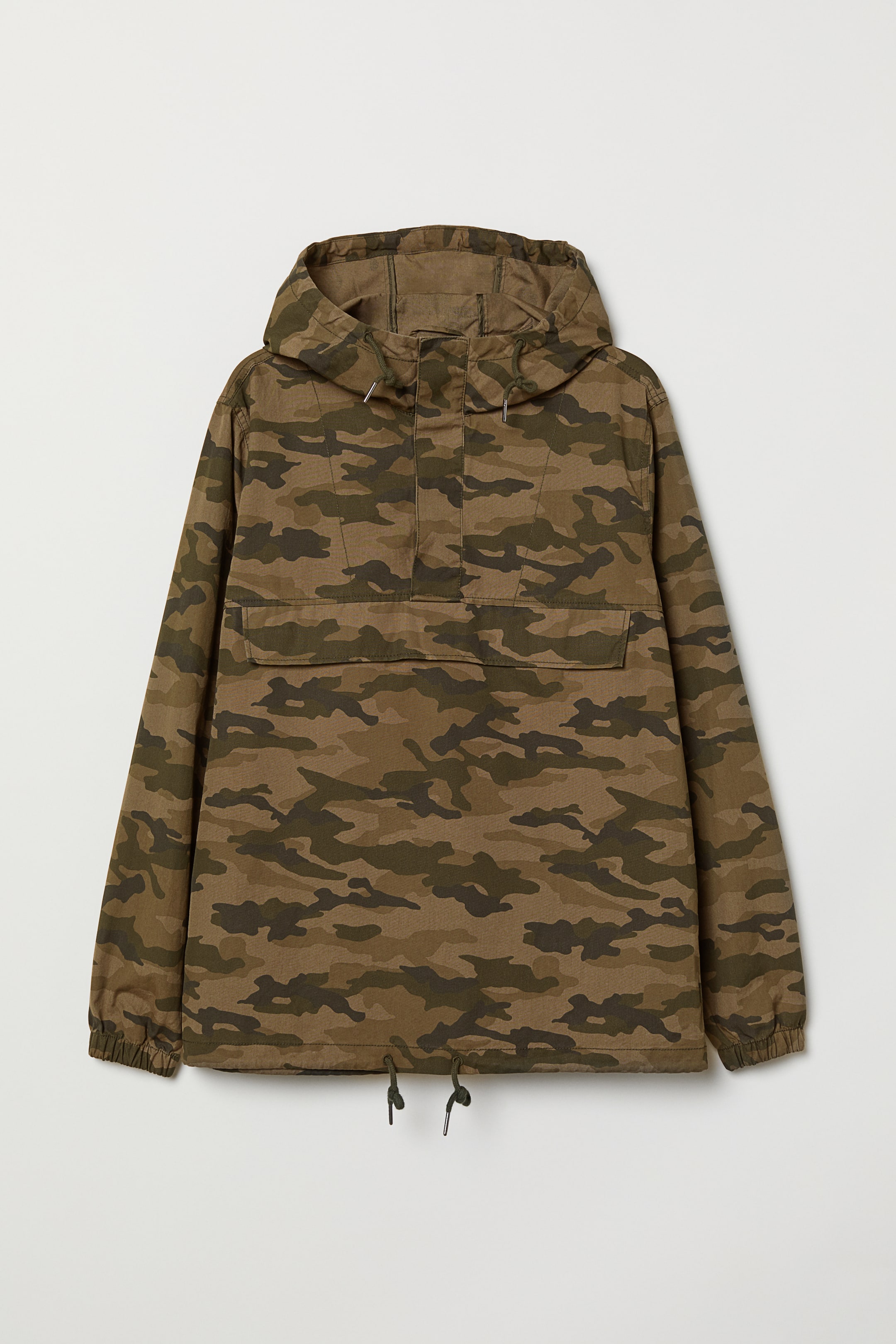 Hooded popover jacket