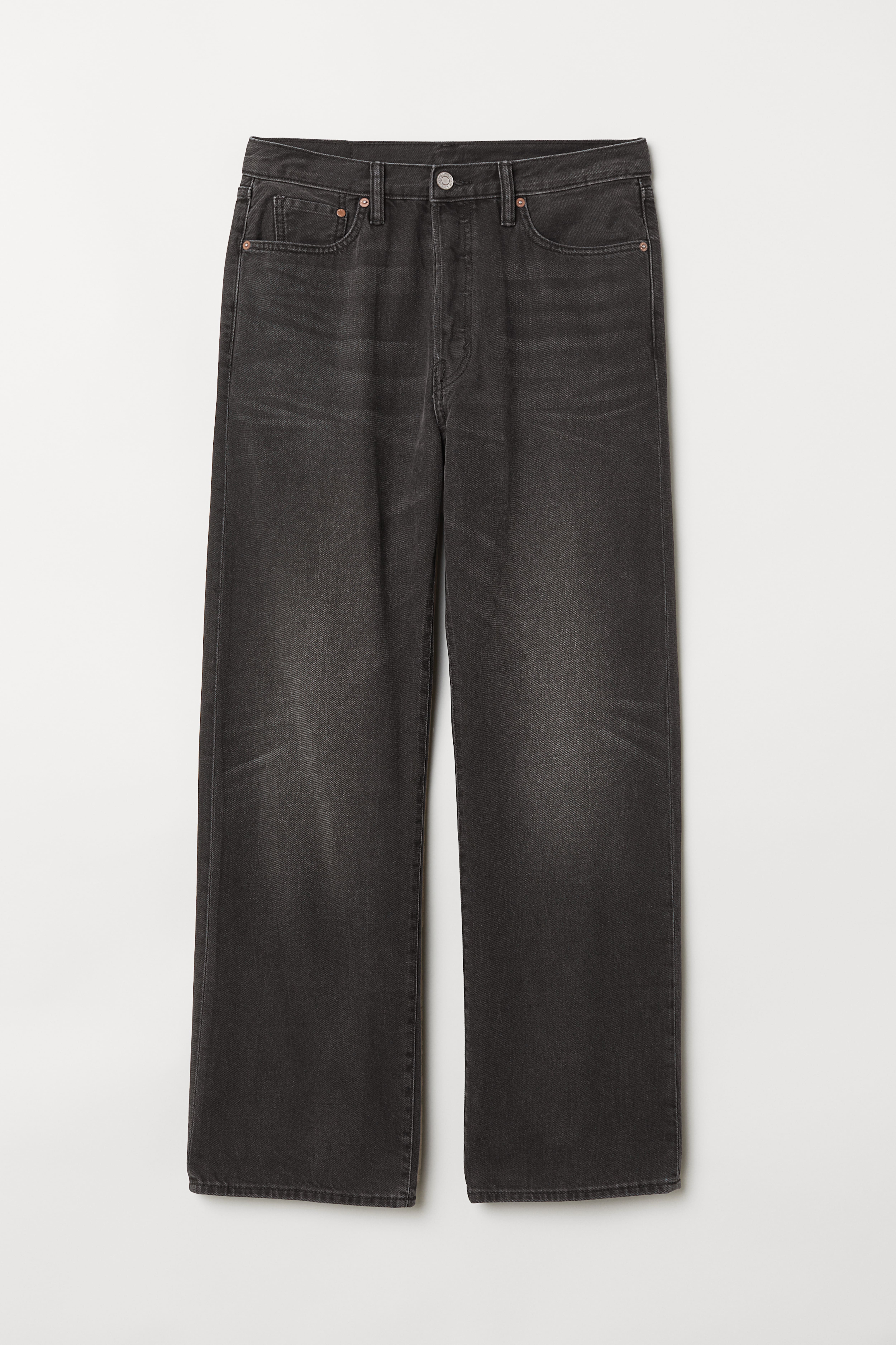 H&m black mens jeans hotsell