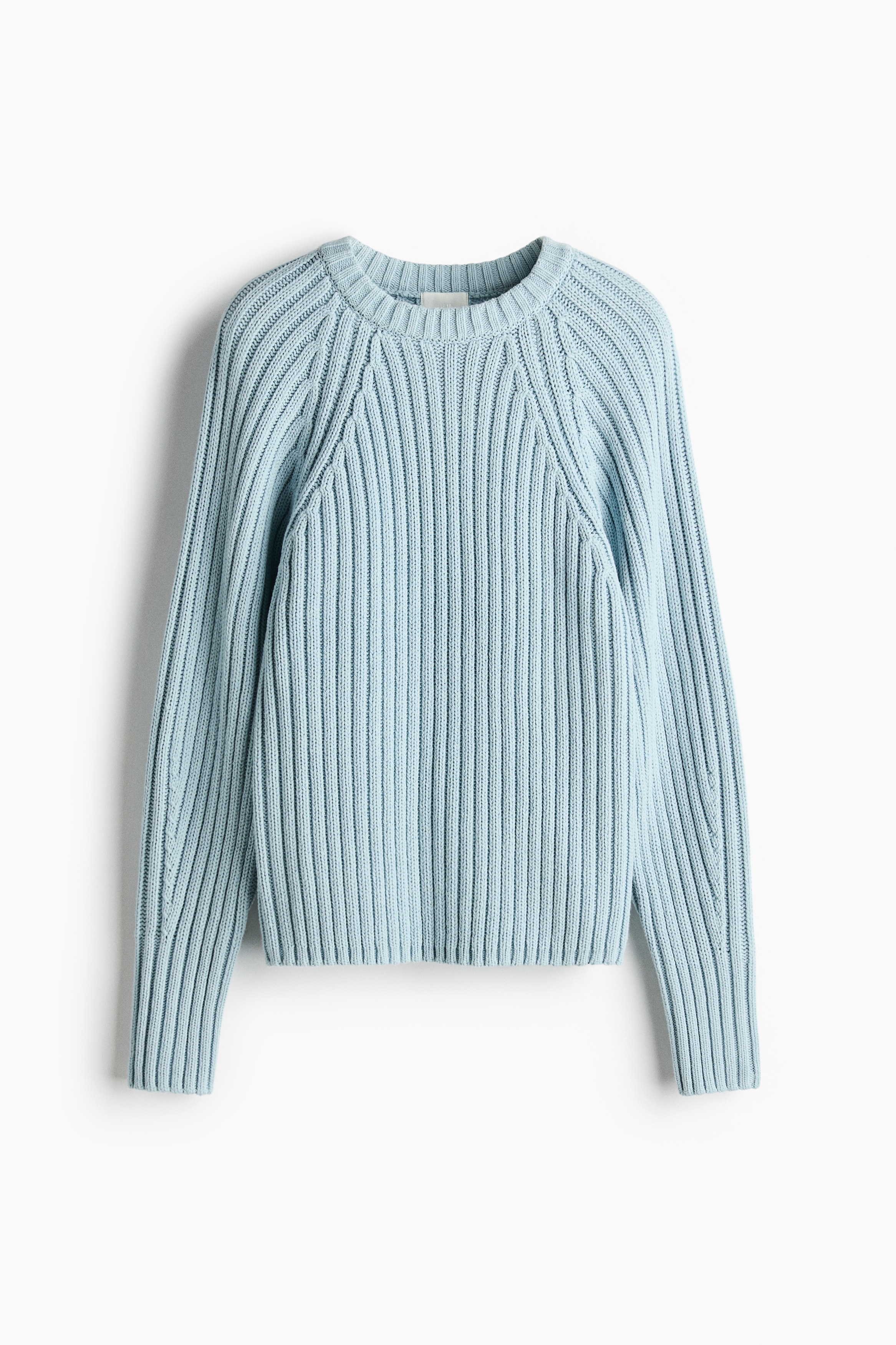 Rib-knit jumper - Light blue/Light beige/Bright red/Light pink