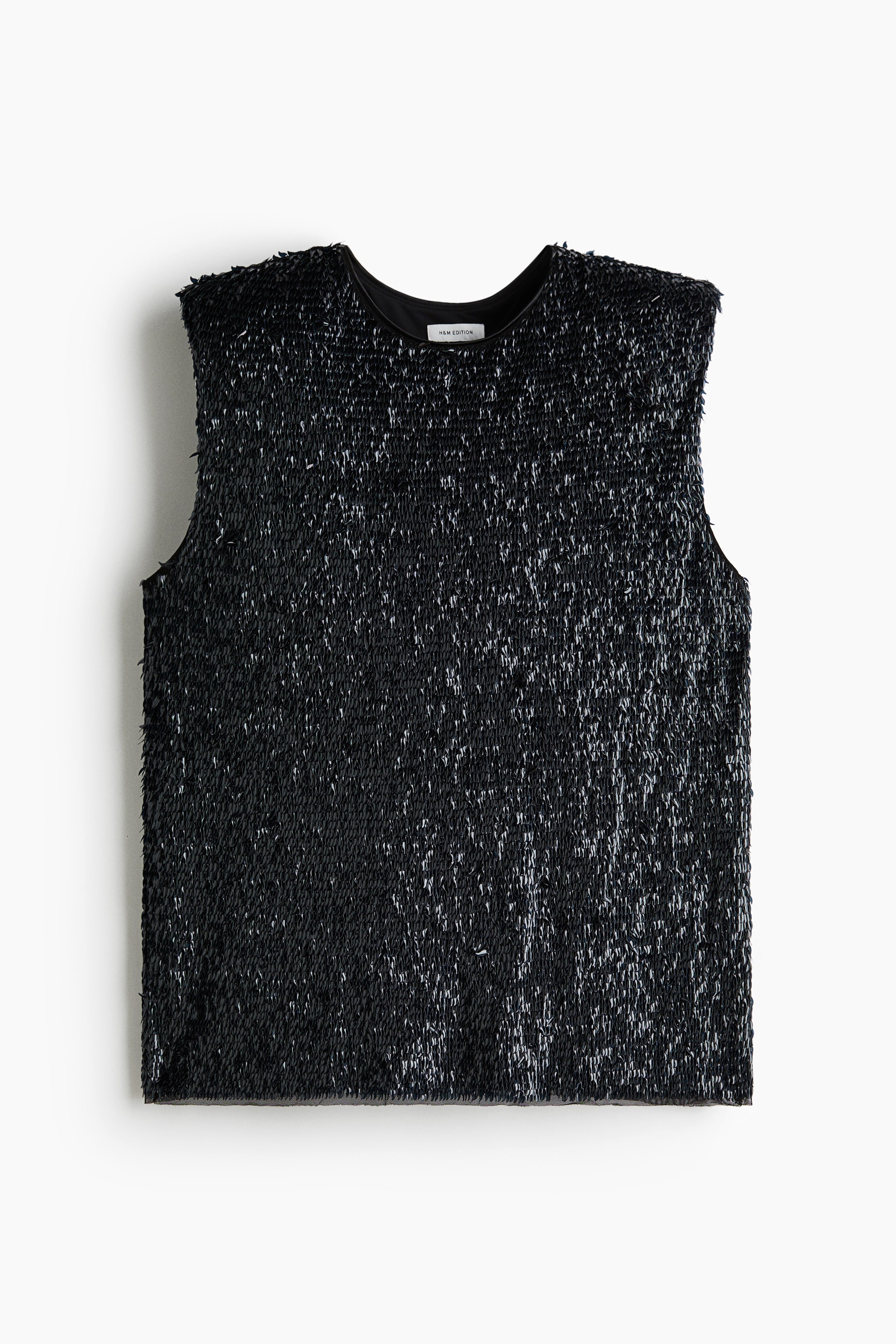 Agrandir l'image: Top à sequins avec épaulettes - Noir - FEMME | H&M CH 6