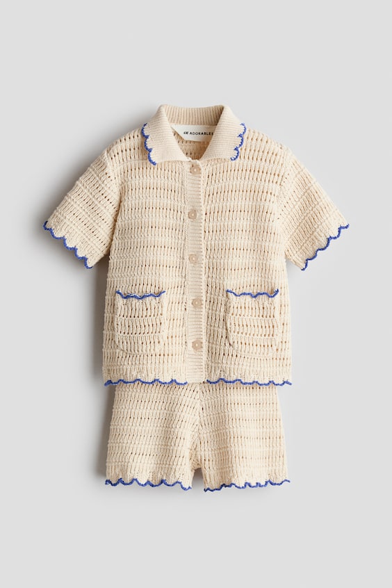Детские топы H&M 2-Piece Crocheted-Style Set