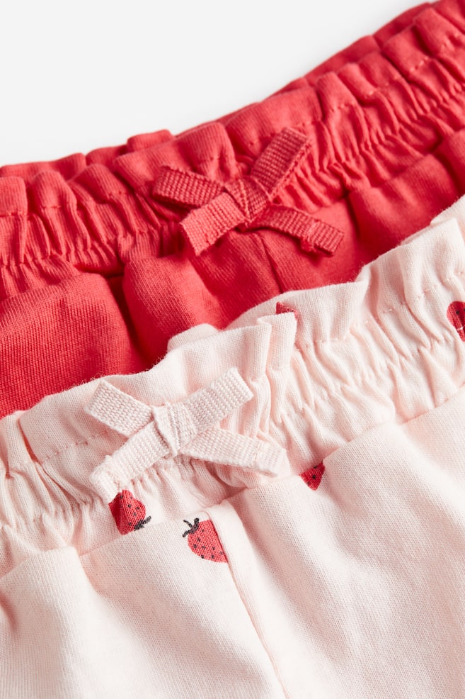 2-pak shorts i jersey - Lys rosa/Jordbær/Lyseblå/Hvaler/Beige/Skildpadder/Lysegrøn/Mørkegrå - 2