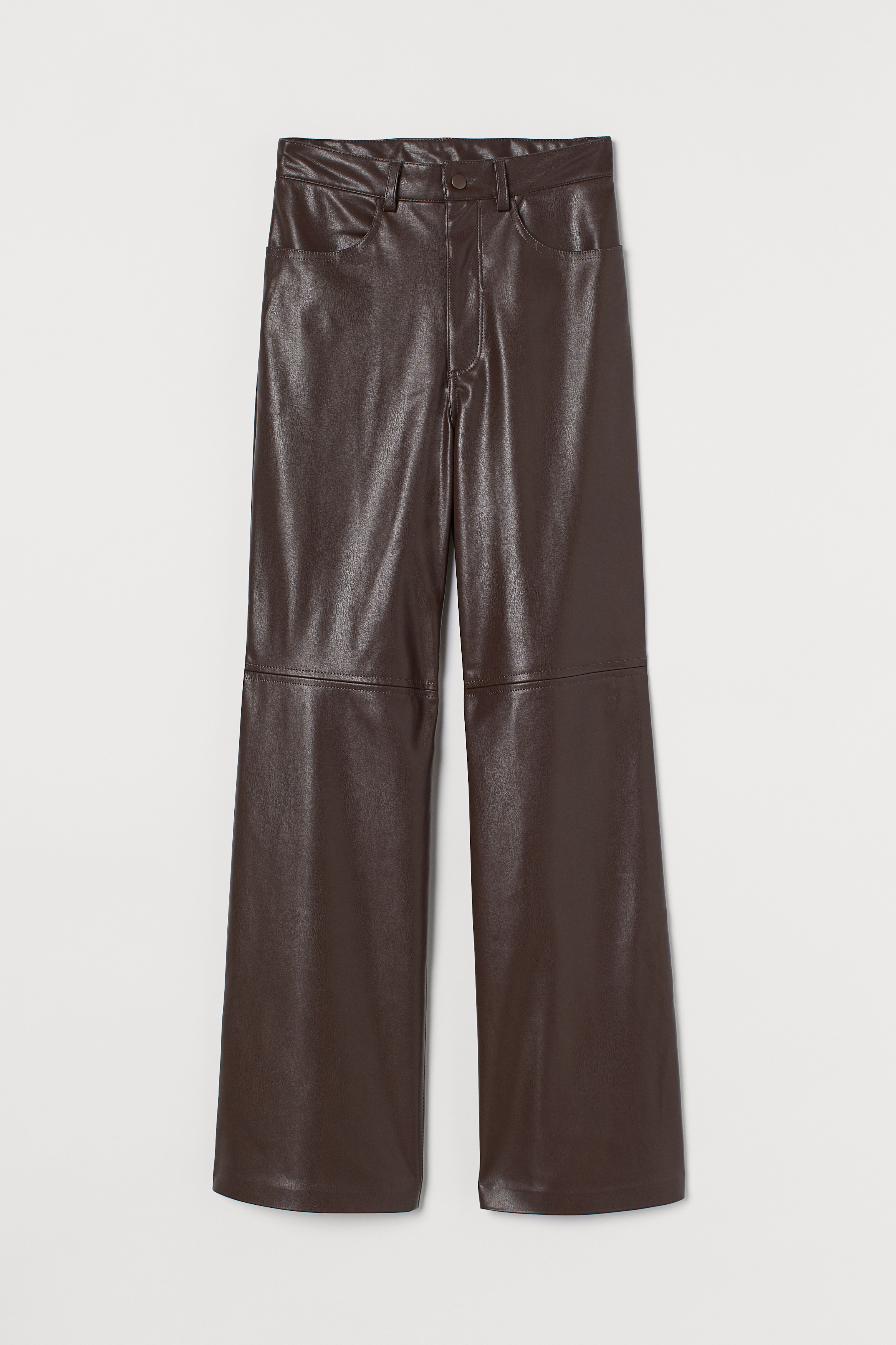 H and fashion m faux leather pants