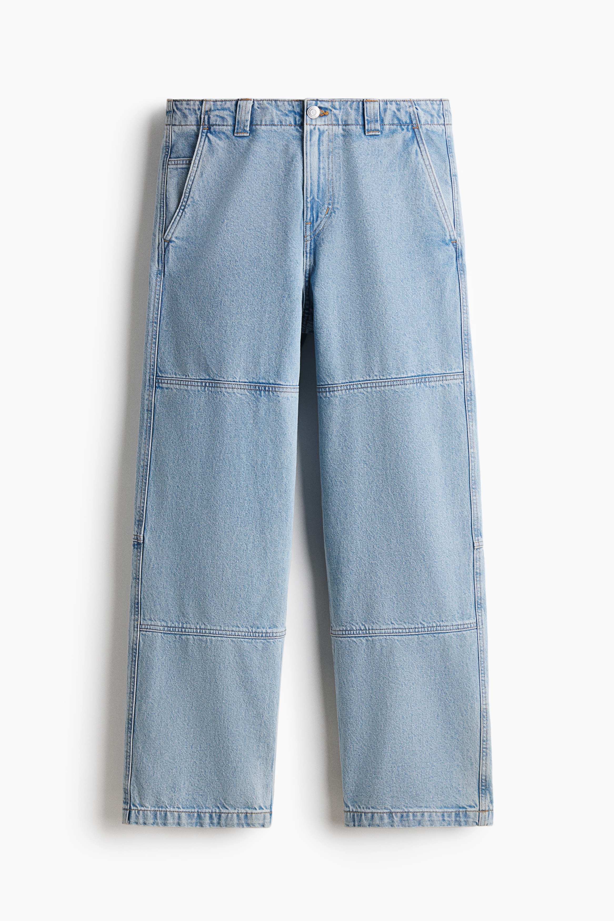 Loose Fit Worker jeans - Denim blue/Grey