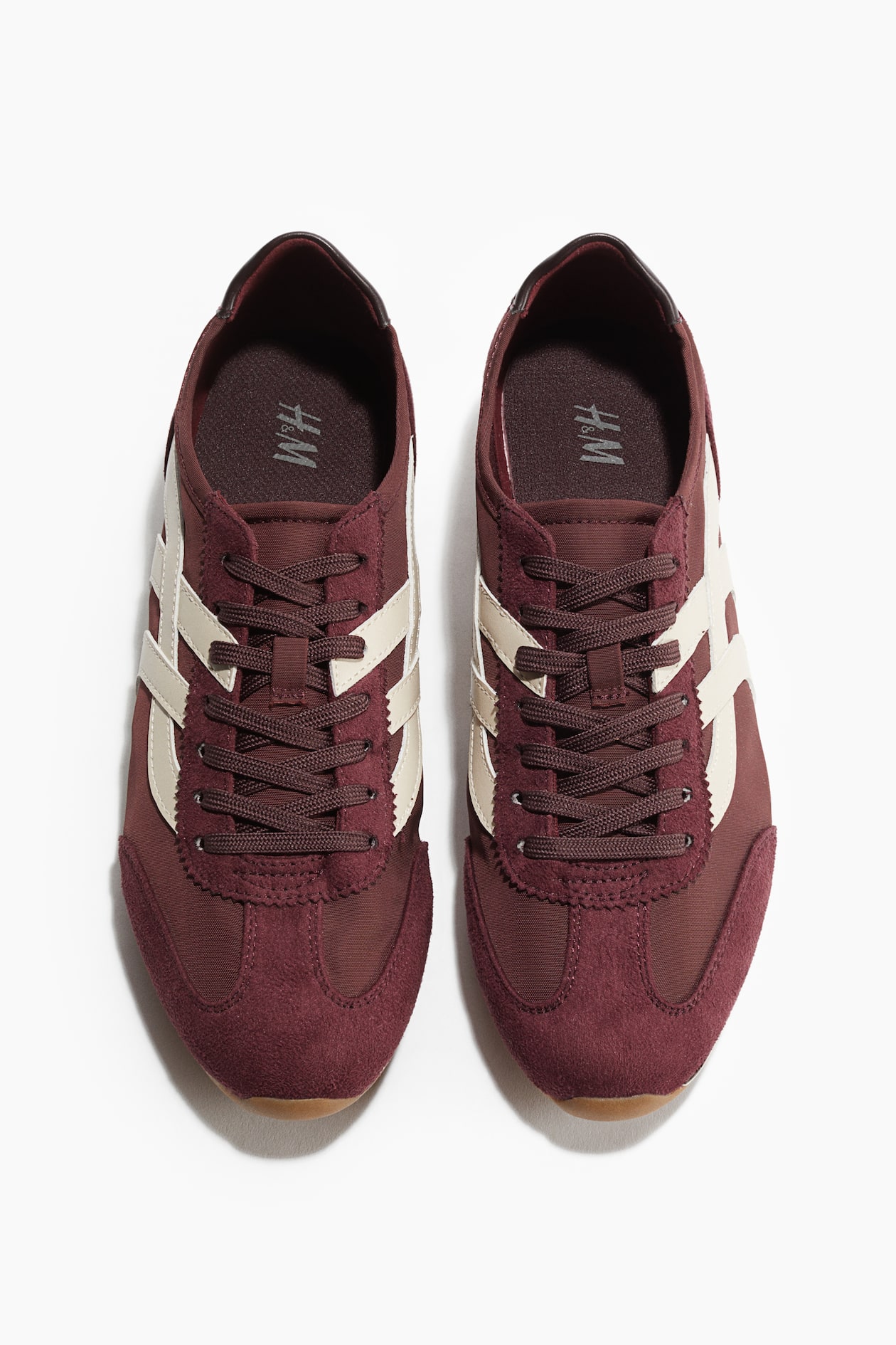 Sneakers Bordeaux/crème FEMME H&M BE