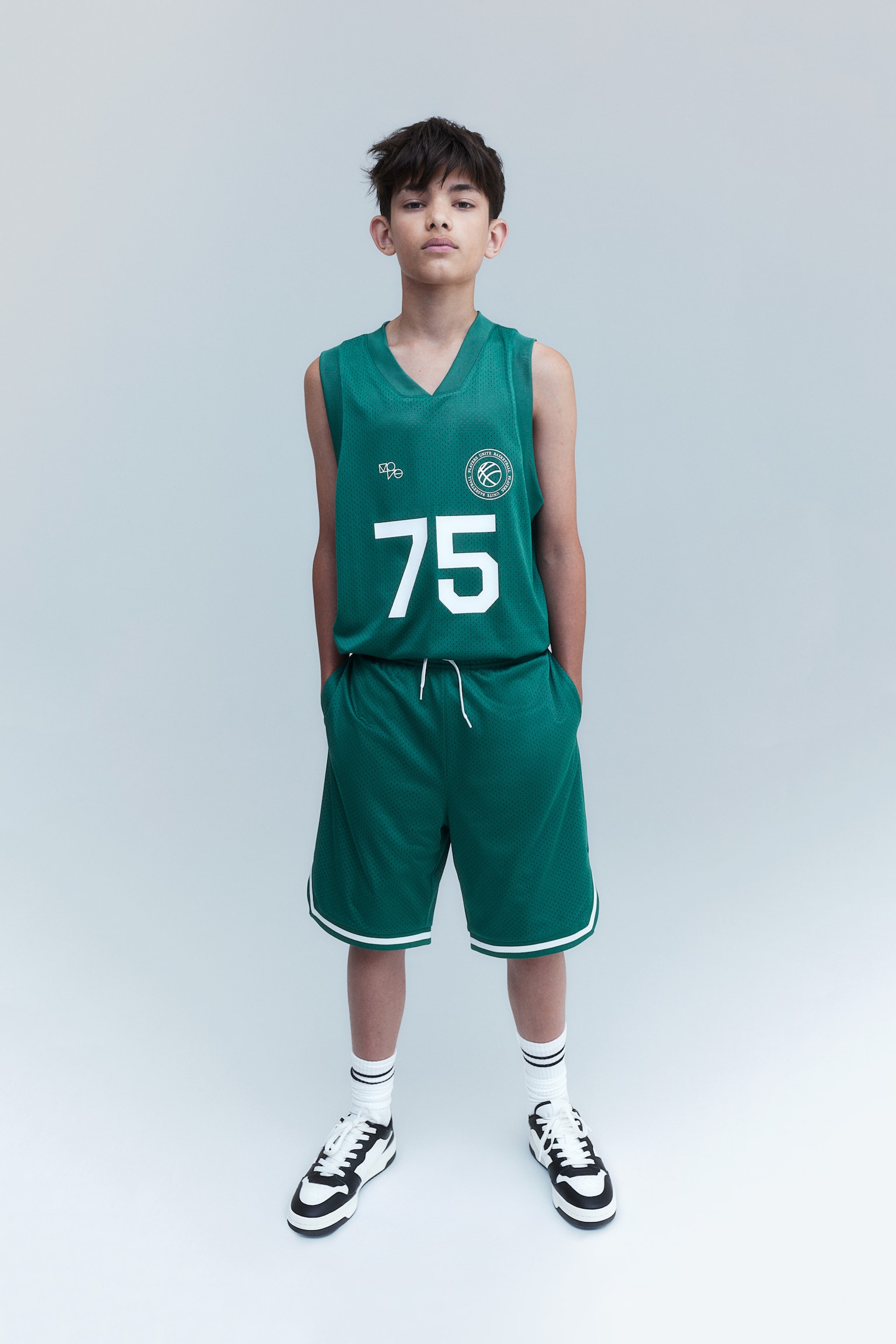 Basketball shorts in DryMove™ - Green - 2