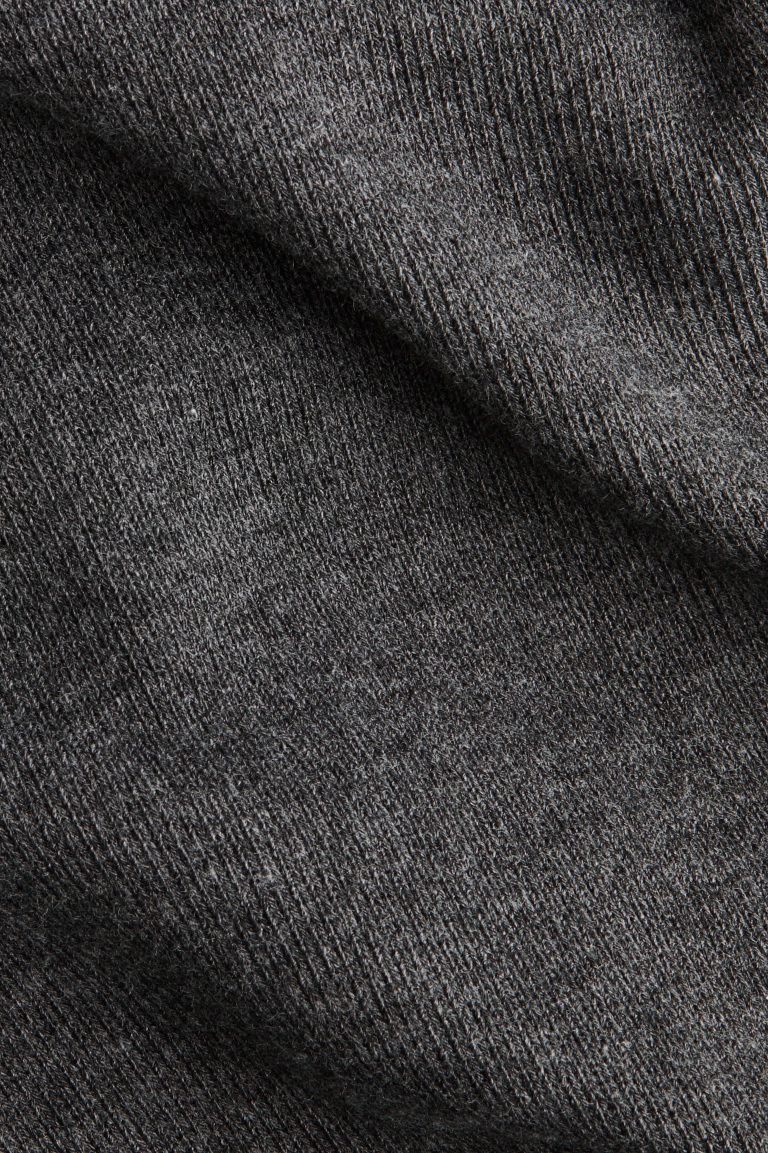 Женские брюки H&M Flared fine-knit trousers, цвет: Тёмный серый меланжевый — фото 6