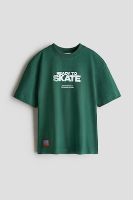 T-shirt i bomull med tryck