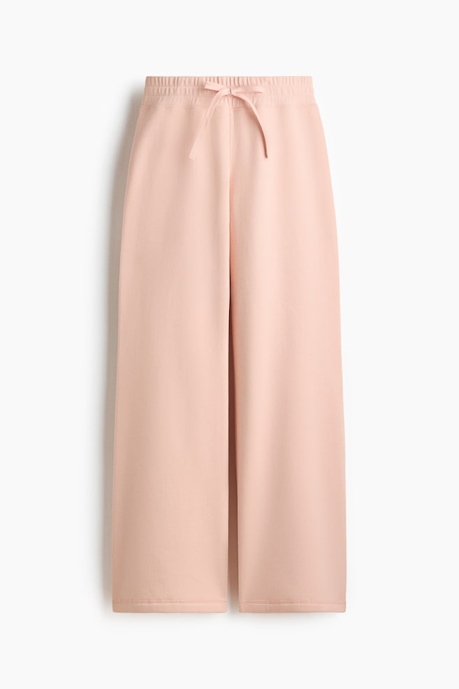 Flared sweatpants - Light peach pink/Grey marl/Brown - 1