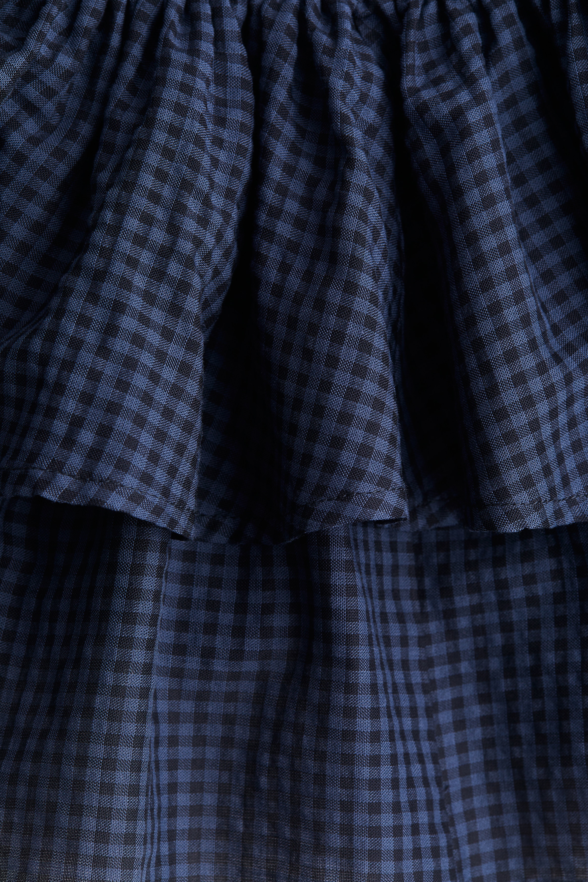 Tiered drawstring skirt