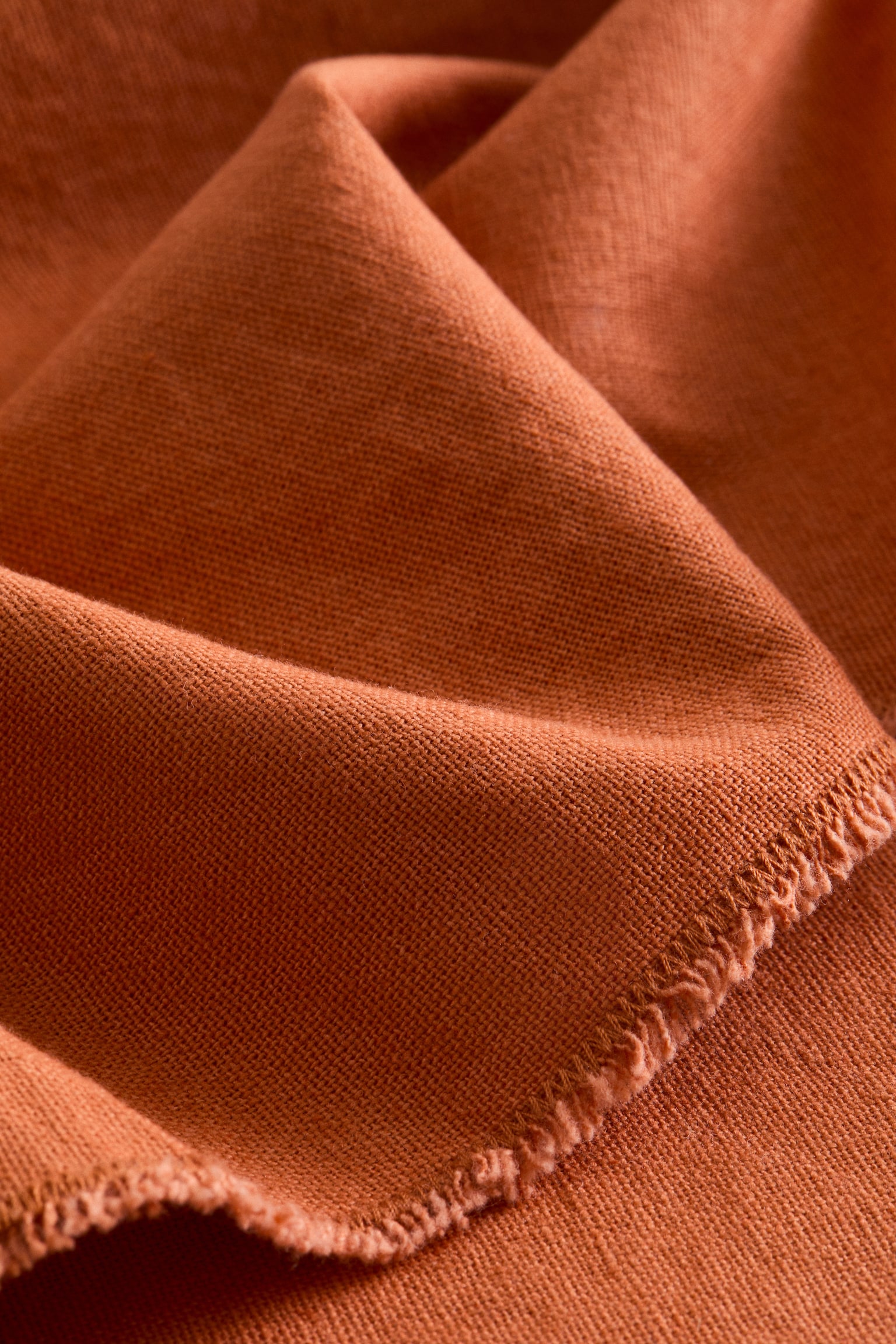 2-pack linen-blend place mats - Orange/Light beige - 2