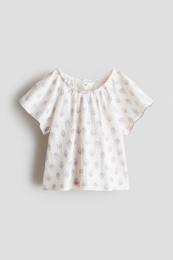 Детские топы H&M Patterned Crêpe Top