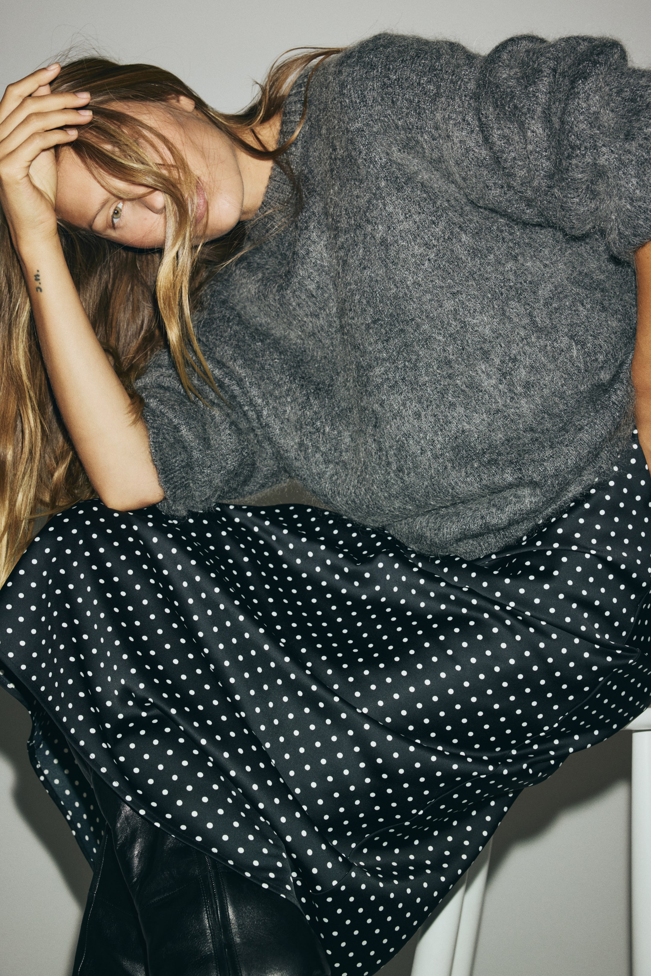 Grotere afbeelding bekijken: Midirok - Zwart/stippen - DAMES | H&M NL 5