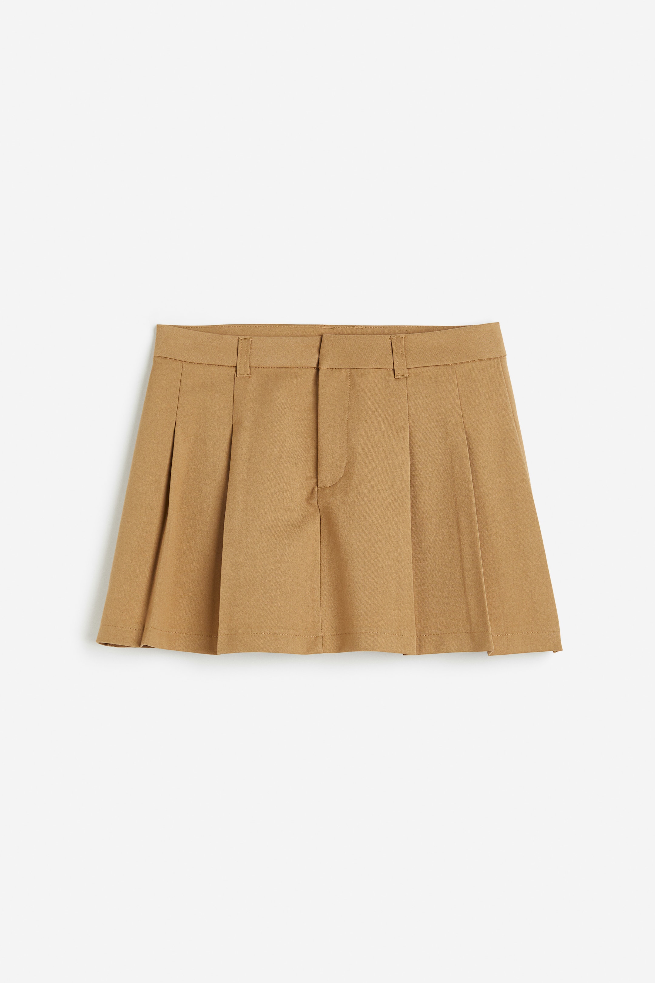 Pleated A-line Skirt