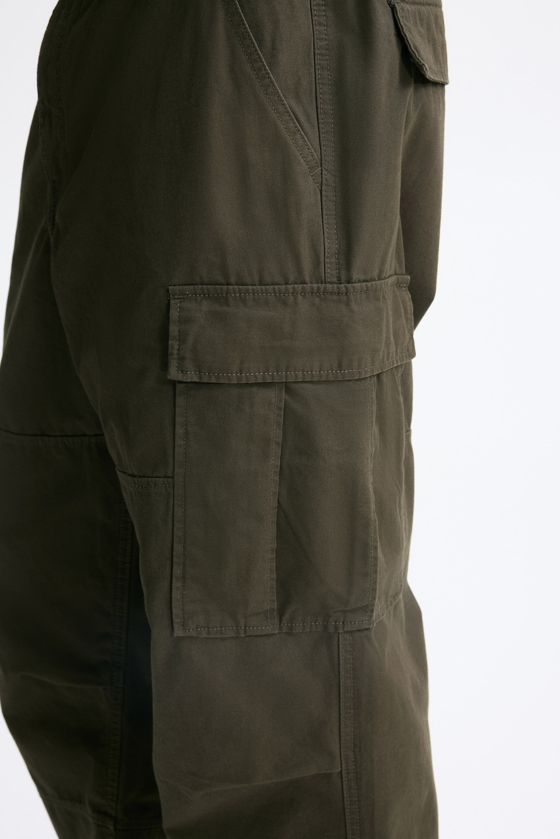 View larger image: Relaxed-Fit Cotton Cargo Pants - Brown - Men | H&M US 4