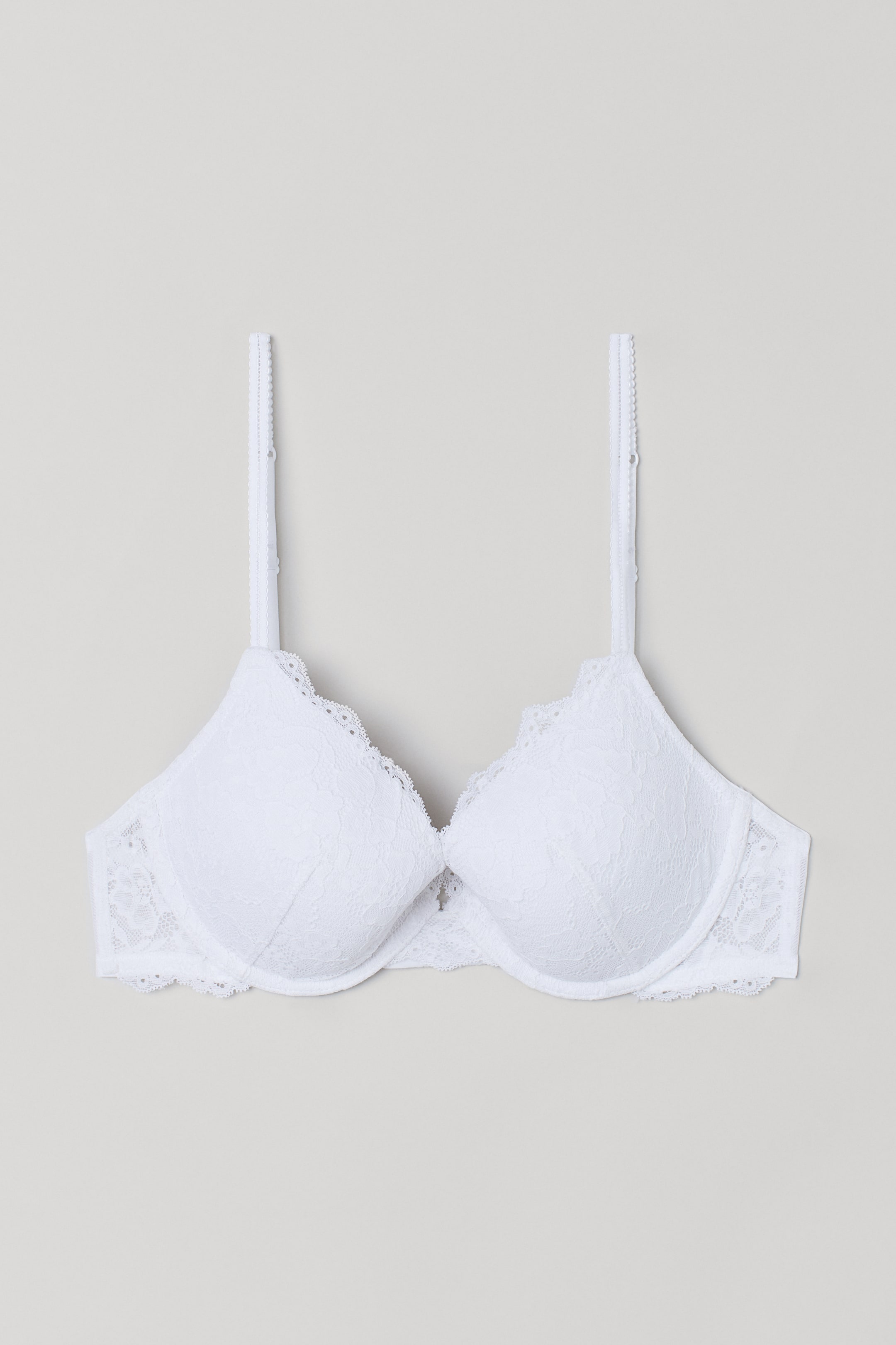 Visa större bild: Push up-bh i spets - Vit - DAM | H&M FI 1