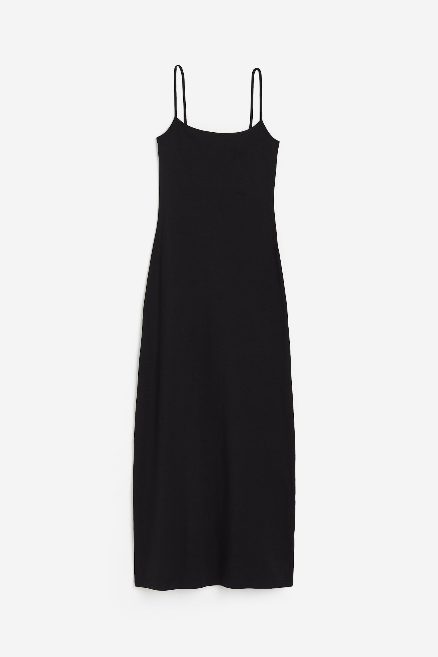 Jersey Strappy Dress - Black/Dark grey/Light beige - 1