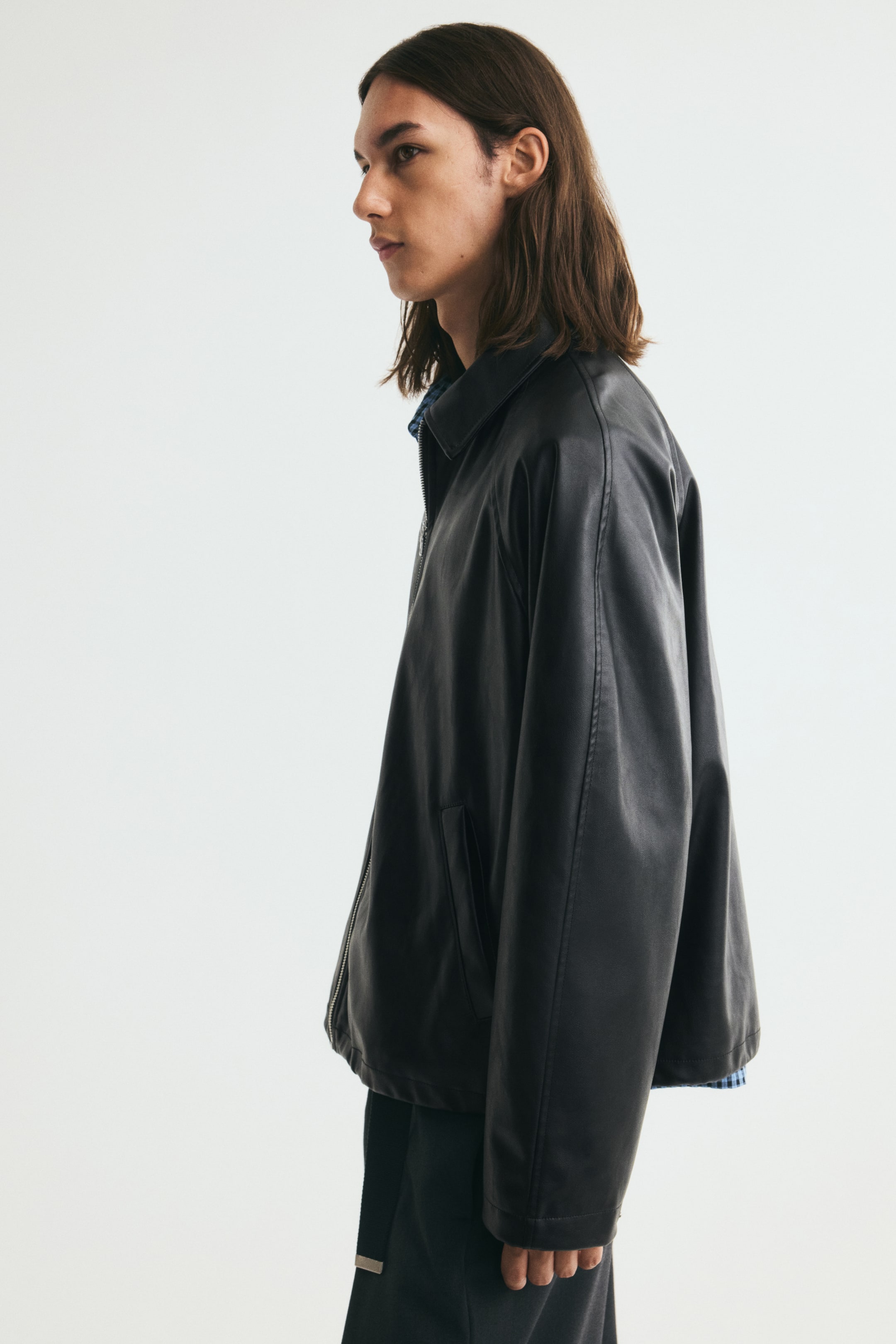 Coated Blouson Jacket