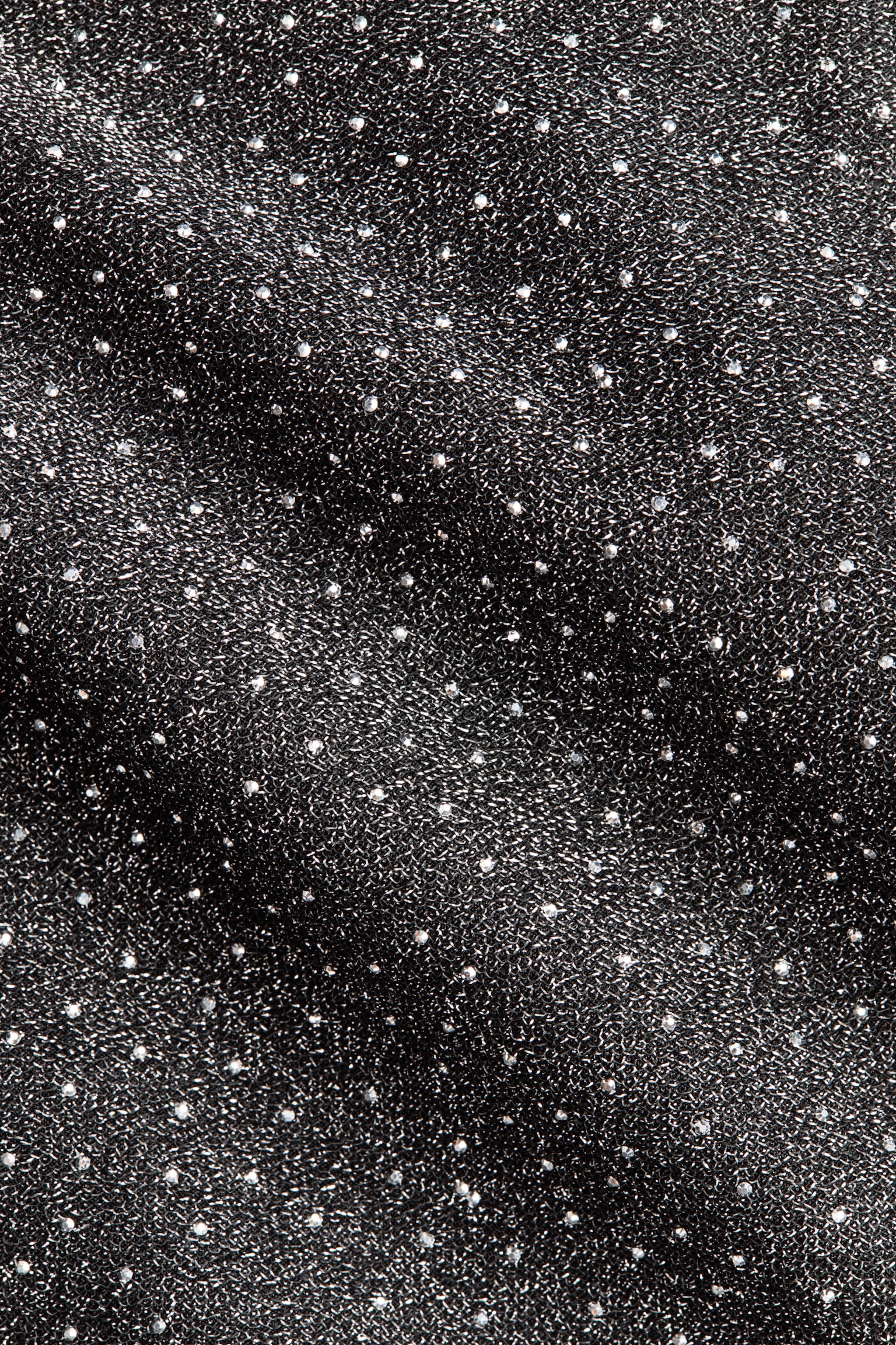 Simli Bandeau Elbise - Siyah/Gümüş rengi - 6