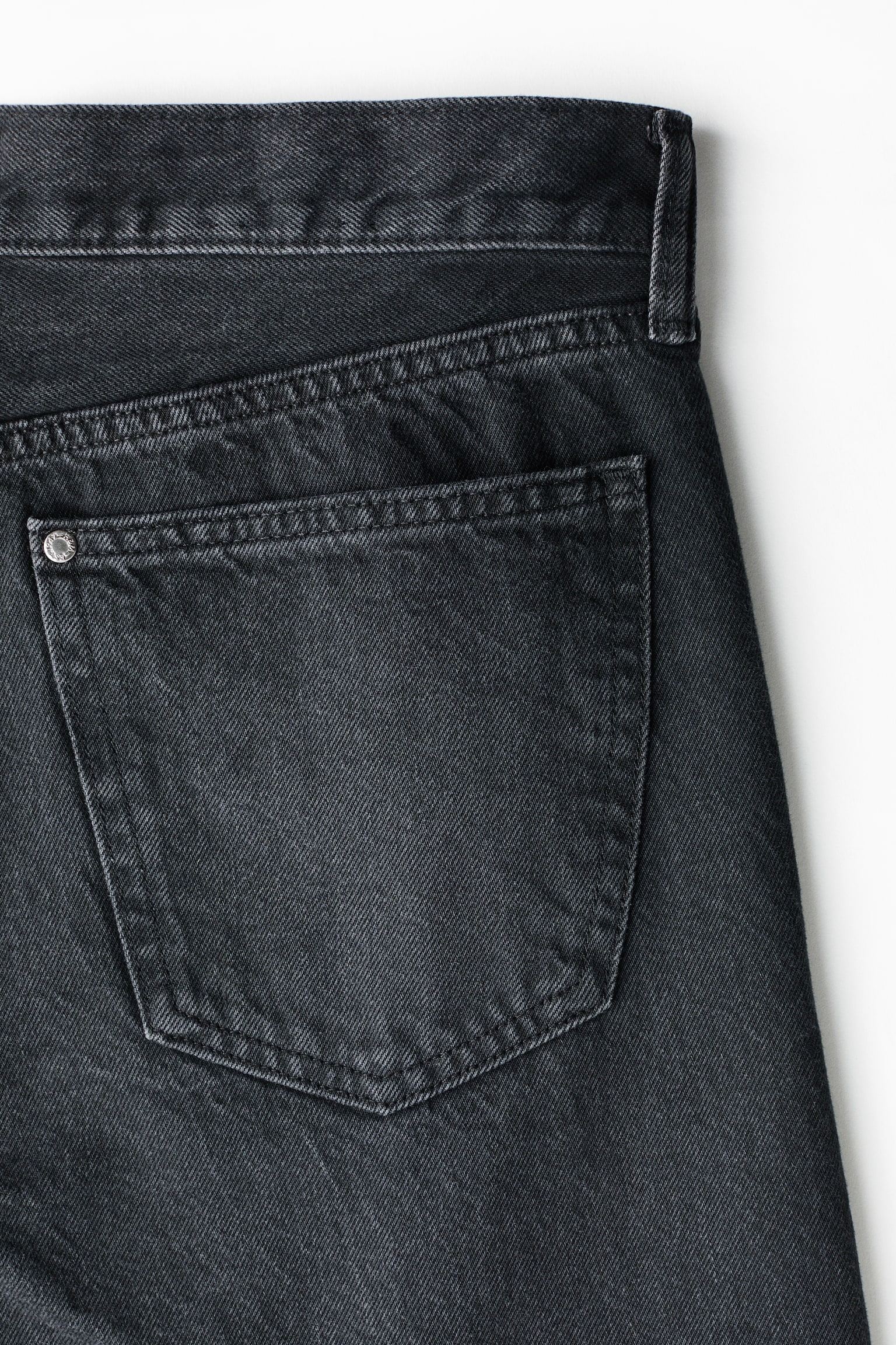 Original Straight Jeans -שחור ג'ינס - 5