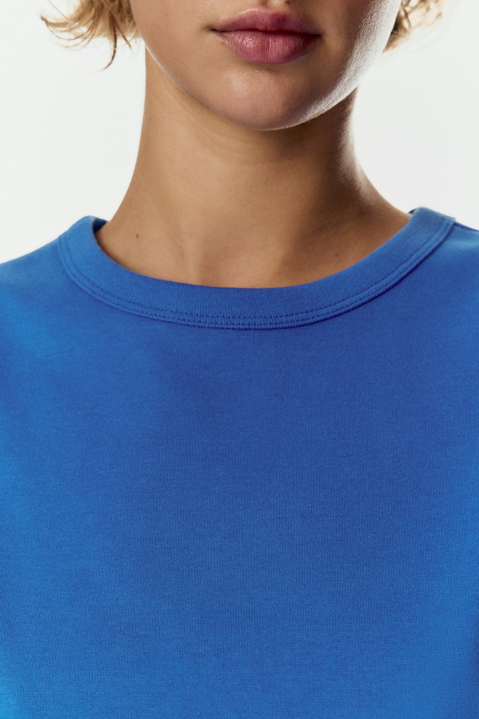 棉質T恤 - 藍色/白色/復古玫瑰色/酒紅色/黑色/淺米色/白色/黑色條紋/黑色/白色條紋 - 4