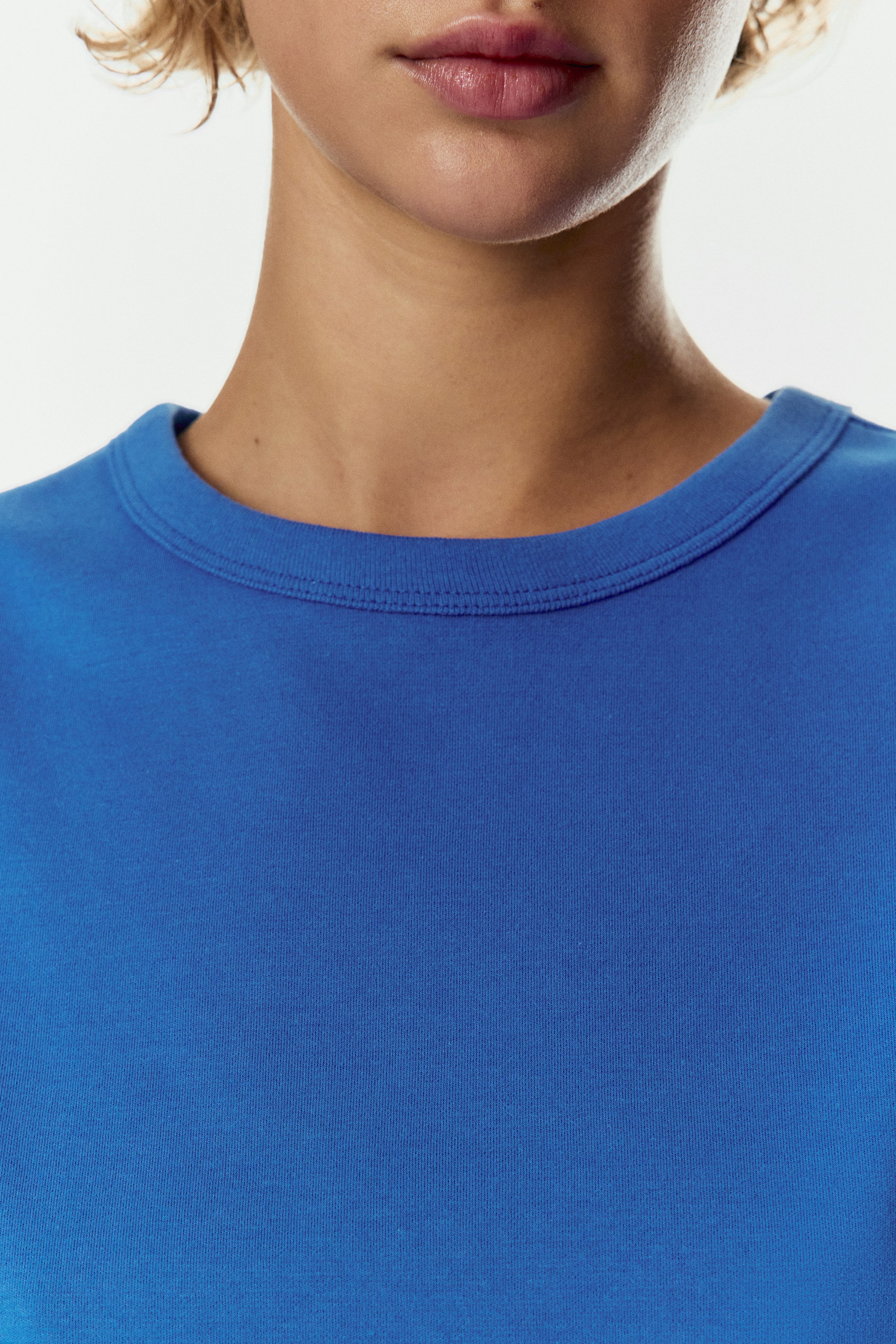 Xem ảnh lớn hơn: Áo thun cotton - Màu xanh dương - Ladies | H&M VN 4