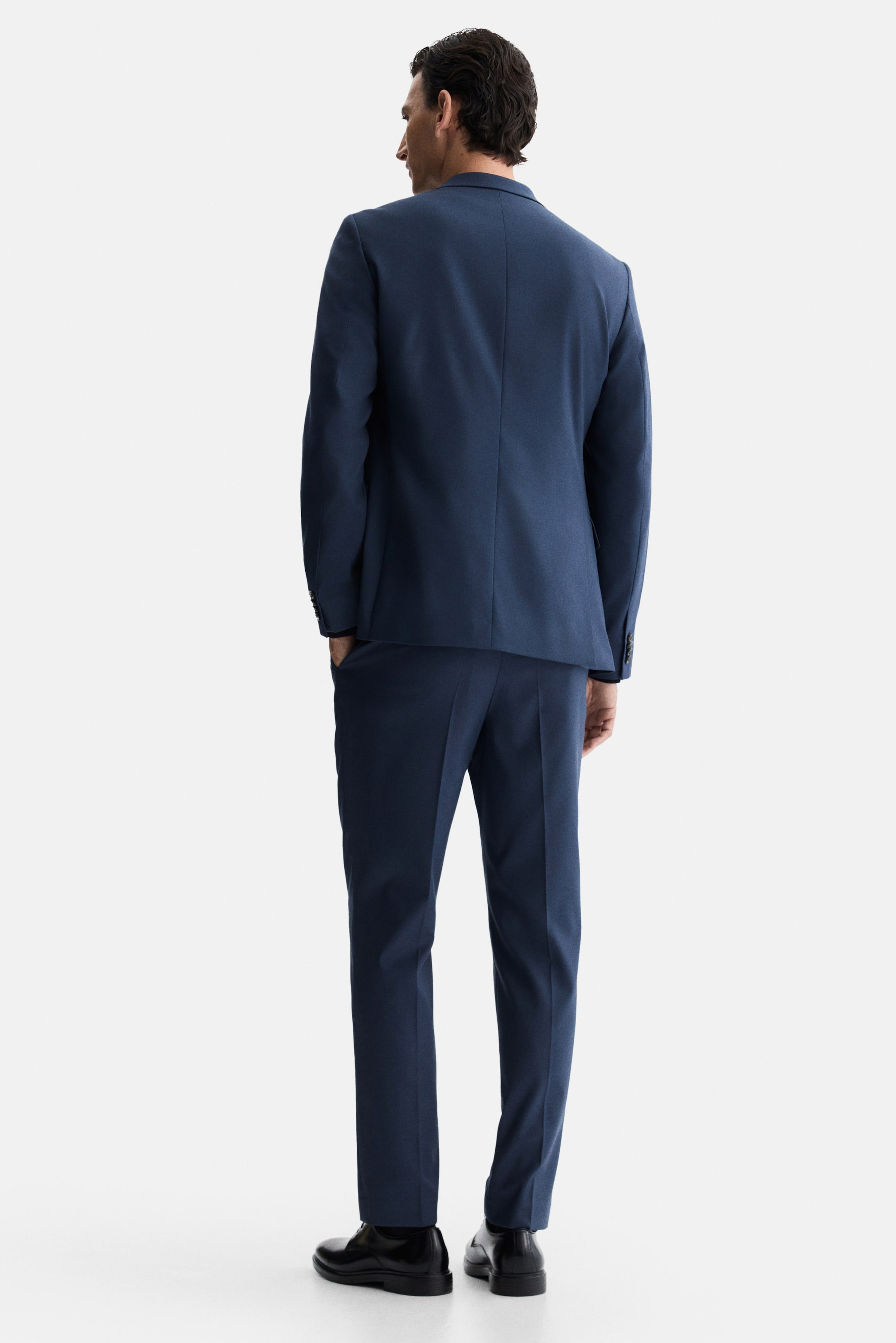 View larger image: Slim Fit Suit trousers - Dark blue - Men | H&M 4