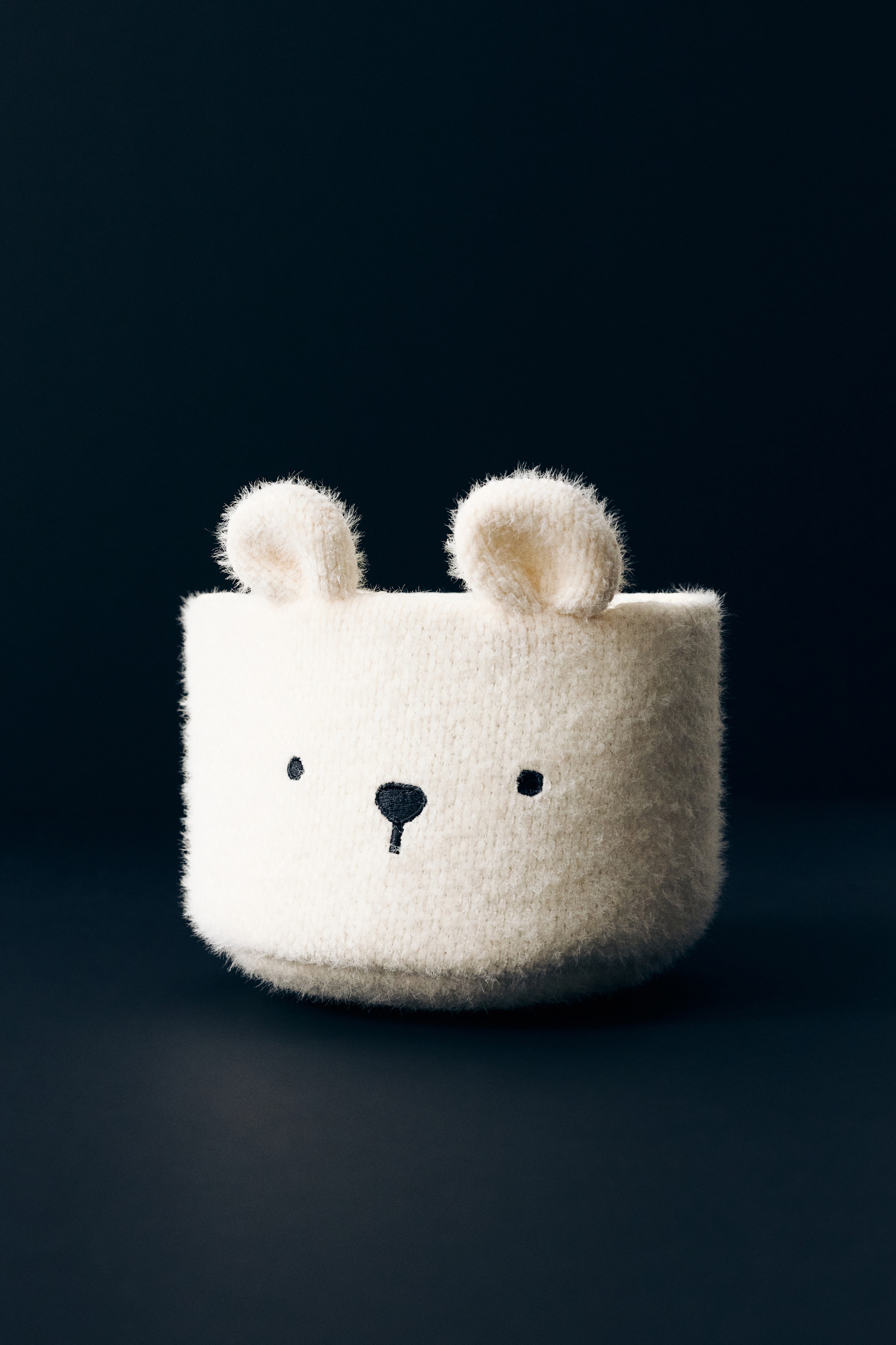 Bear Storage Basket - Cream/bear/Light beige/bear