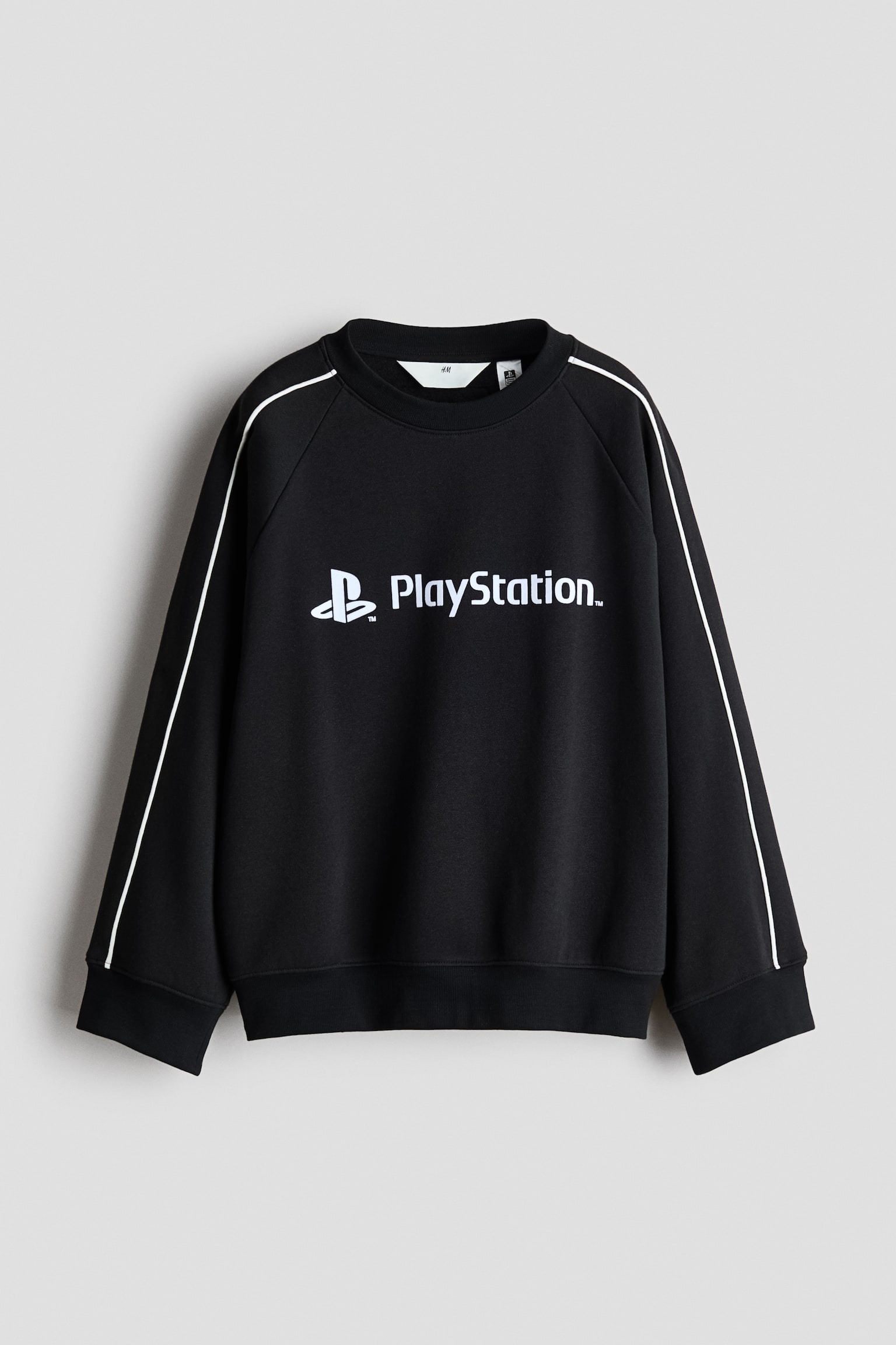 Brushed-Inside Sweatshirt with Printed Motif - Black/PlayStation