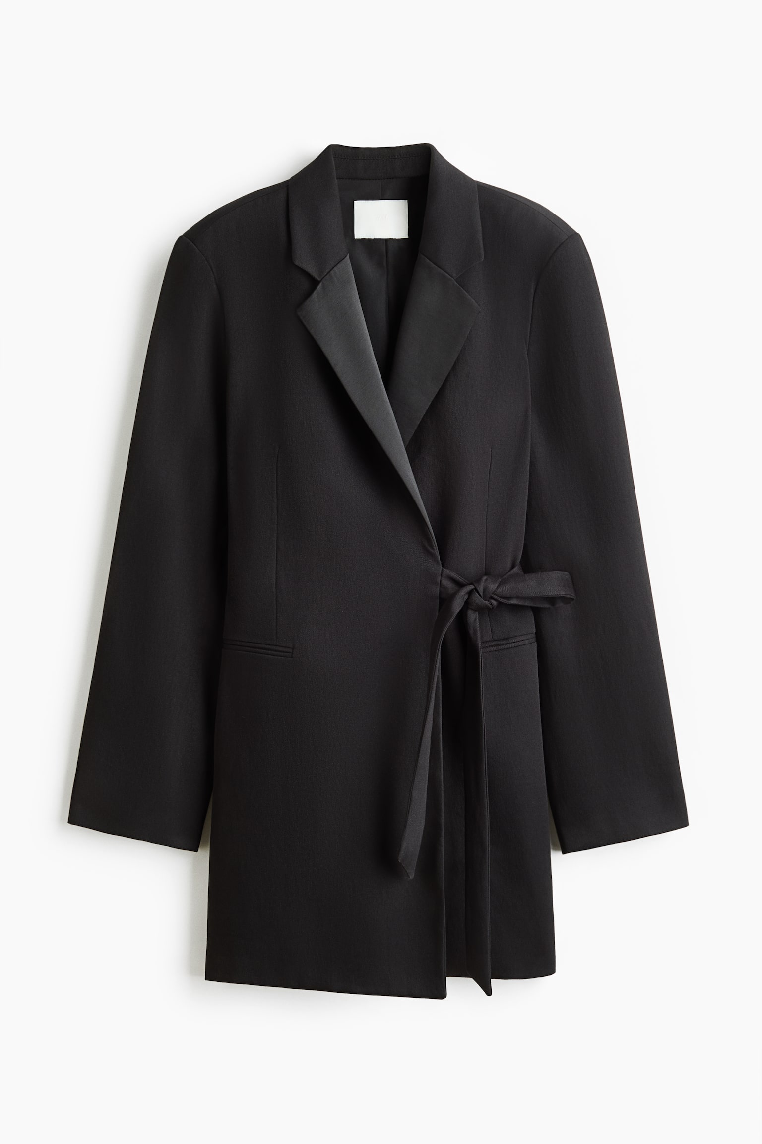 Женское платье H&M Wrap-front Jacket, цвет: Чёрный