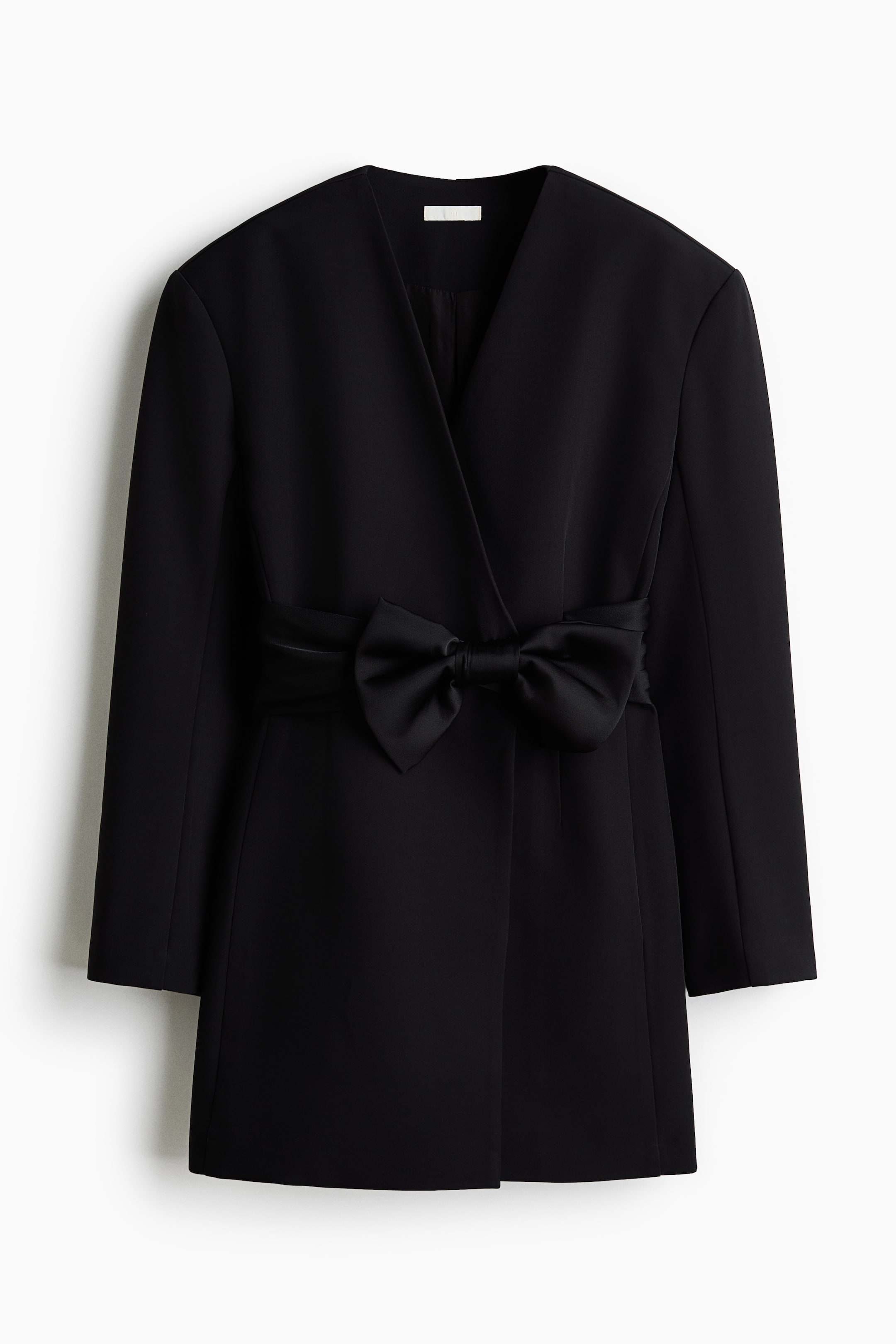 View larger image: Bow-detail dress - Black - Ladies | H&M SG 5