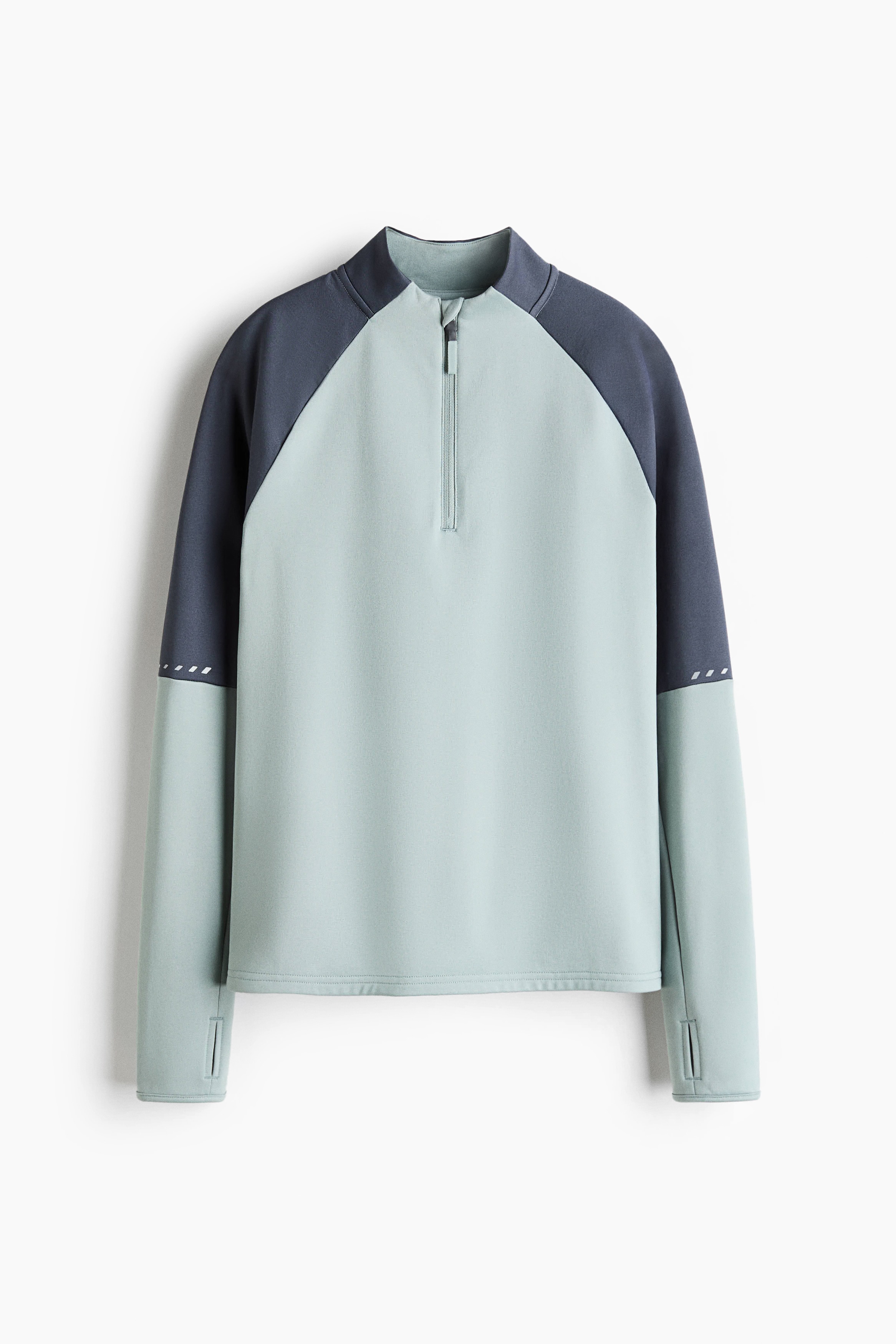 Warming mid-layer football top with ThermoMove™ - Glacier green/Colour block/Black/Dark blue/Grey