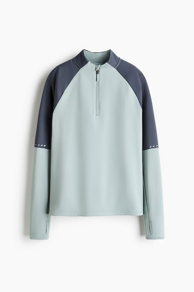 Warming mid-layer football top with ThermoMove™ - Glacier green/Colour block/Black/Grey/Dark blue - 1