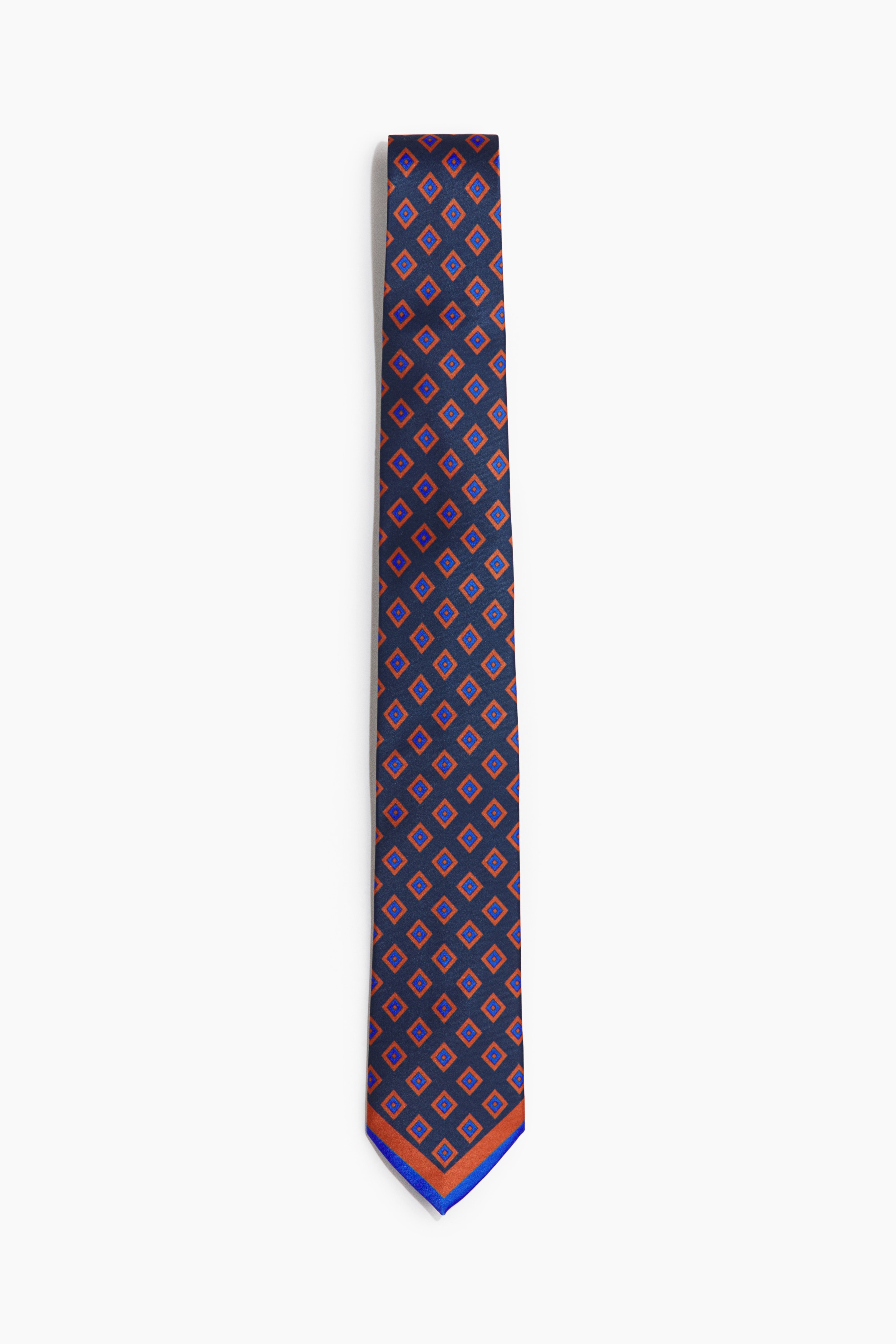 Corbata de satén - Azul marino/Diseño/Beige claro/Floreado/Blanco/Rayas cafés/Azul marino/Rojo/Azul oscuro/Rayado/Negro