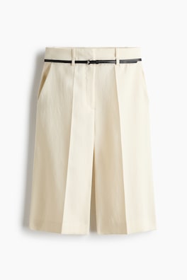 Bermudashorts med skärp