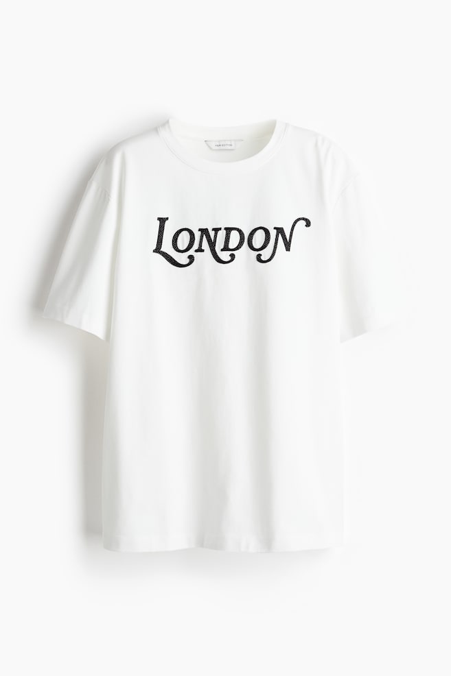 T-shirt met print - Wit/London/Wit/Tropicale - 1