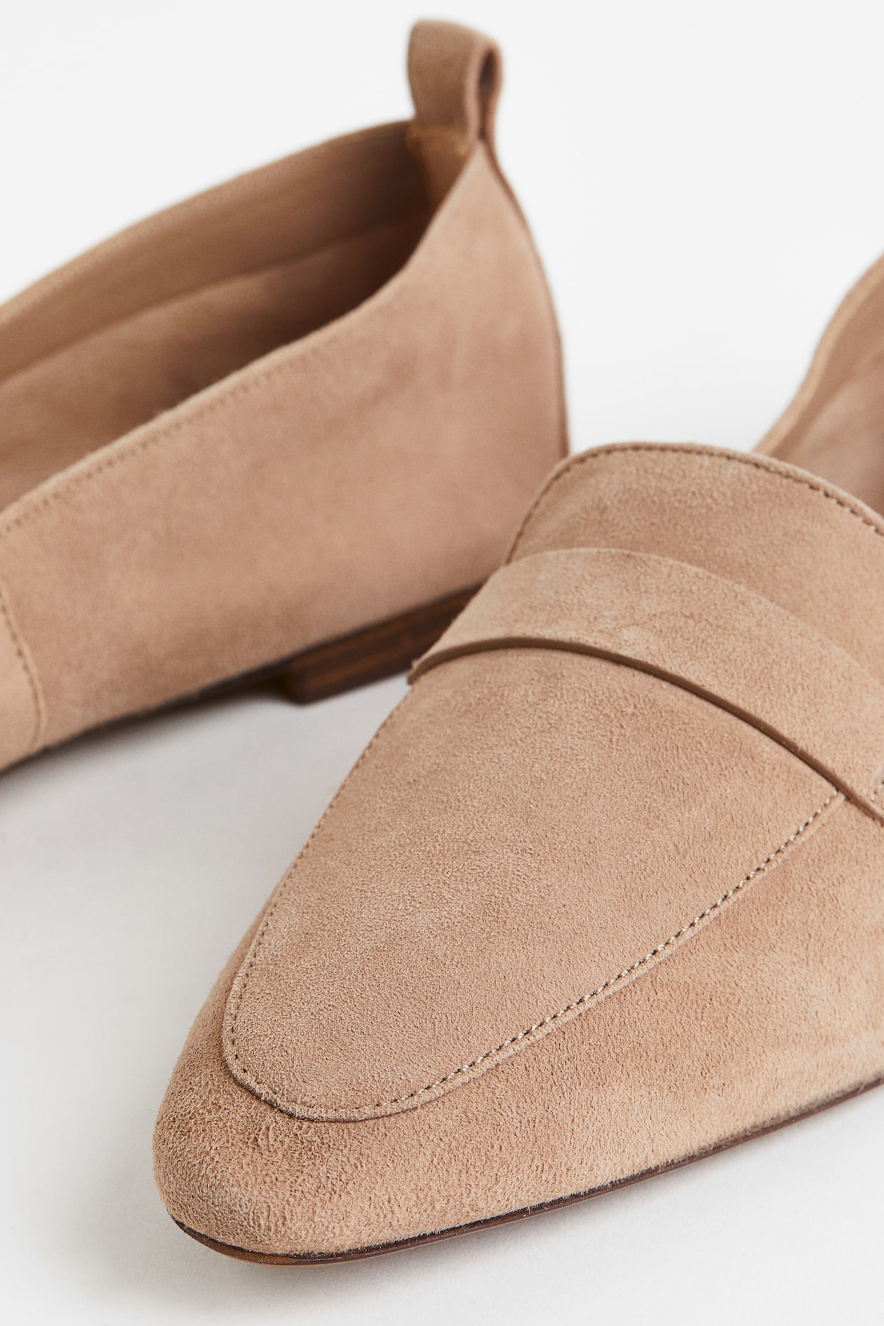 Suede Loafers Beige Ladies H M GB suede-loafers-beige-ladies-h-m-gb