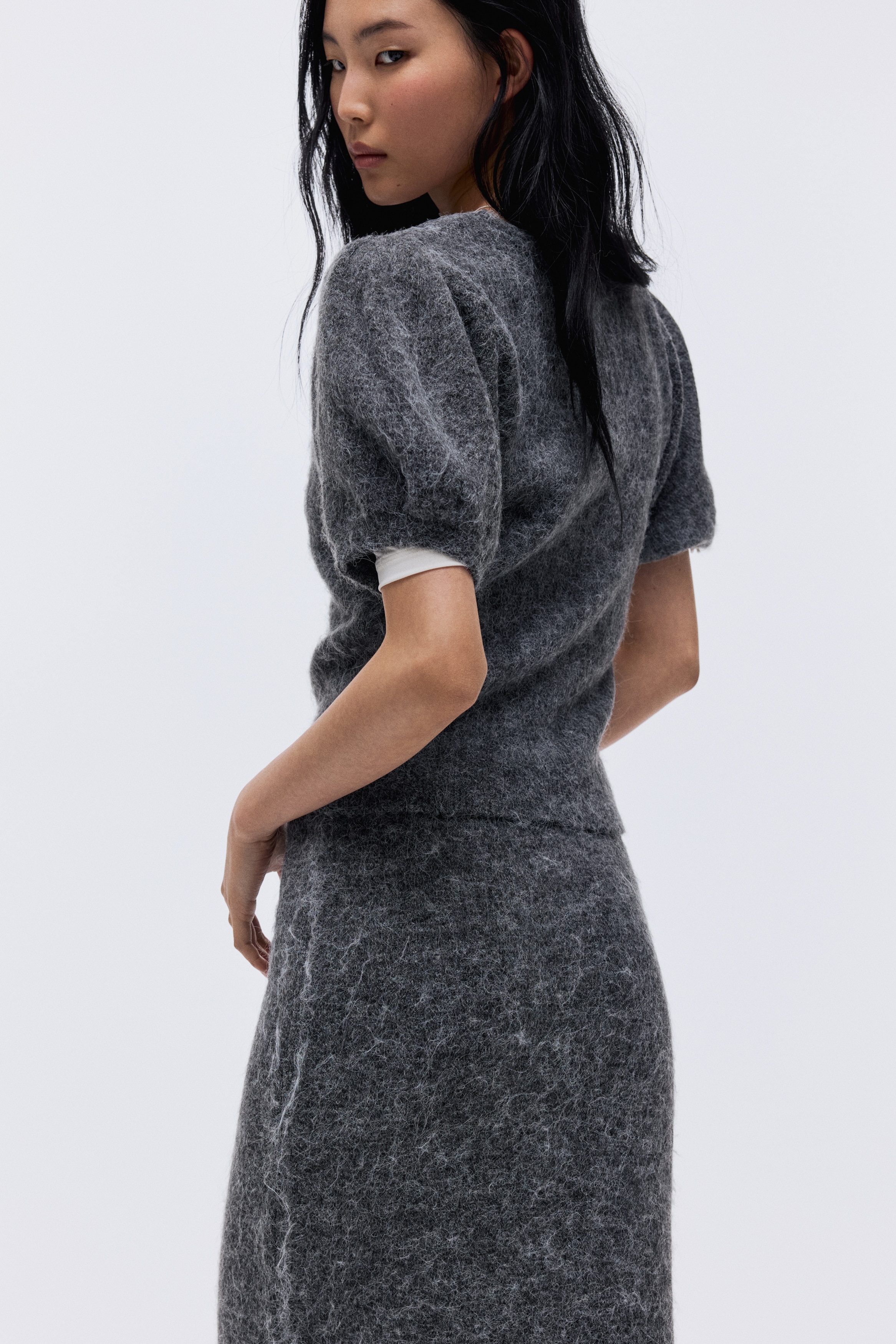 Jupe brodée en coton - Noir/motif - FEMME | H&M FR