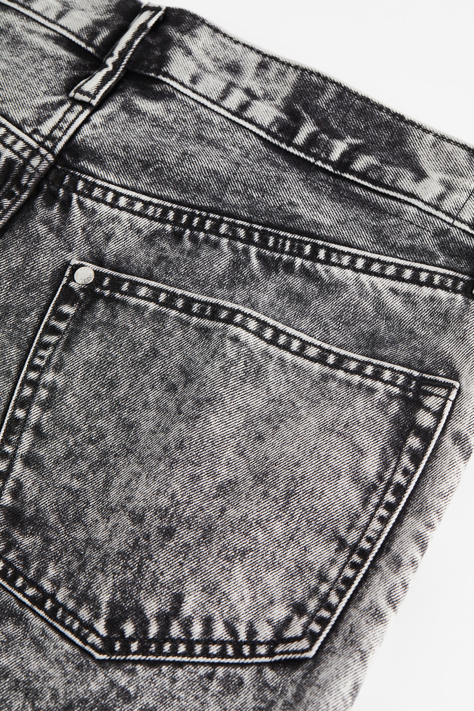 90's Regular Denim Shorts - Vintage black/Cream/Dark denim blue - 2