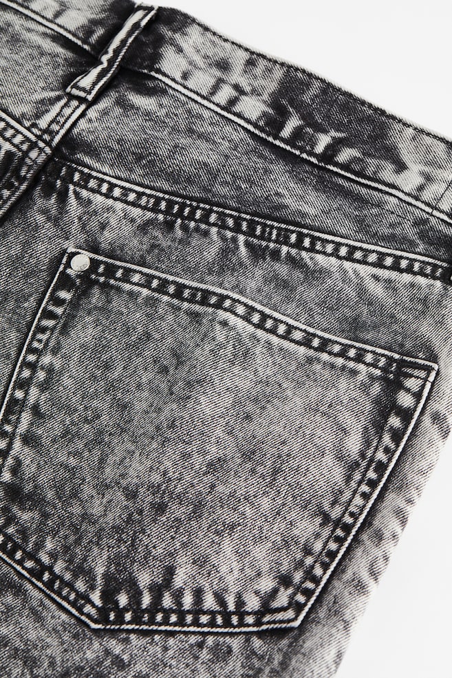 Shorts in denim 90's Regular - Nero vintage/Crema/Blu denim scuro - 7