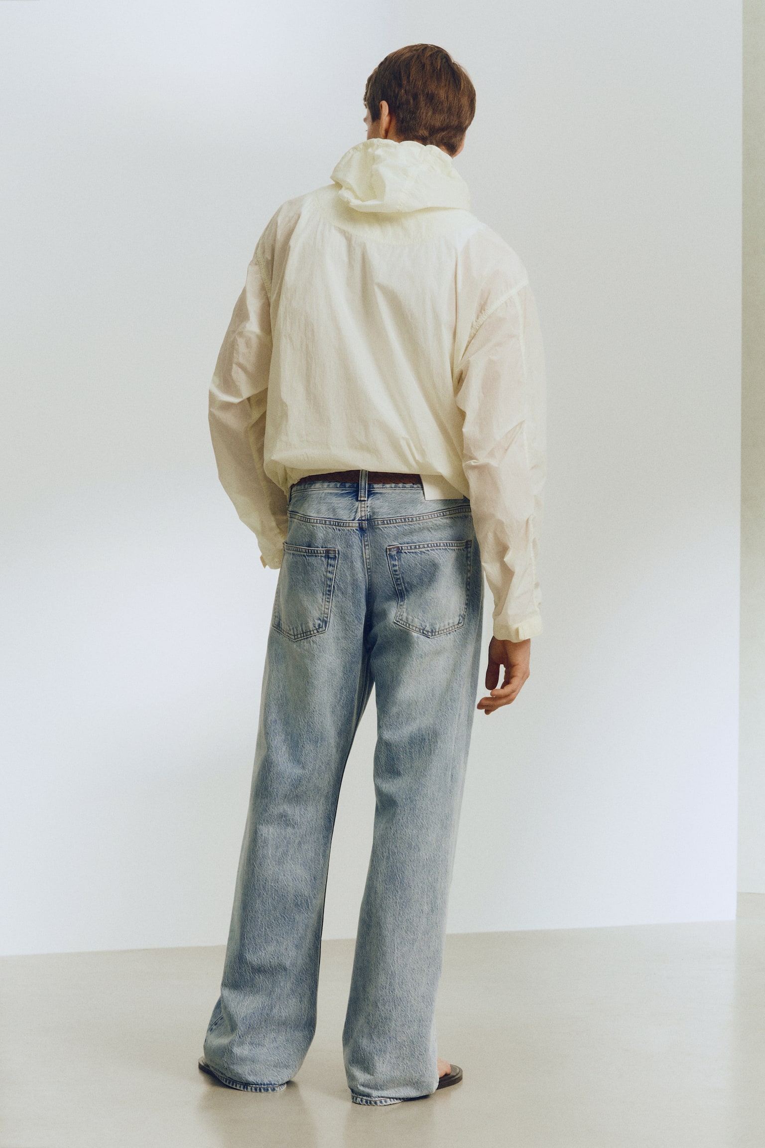 Relaxed Bootcut Jeans - 데님 블루 - 4